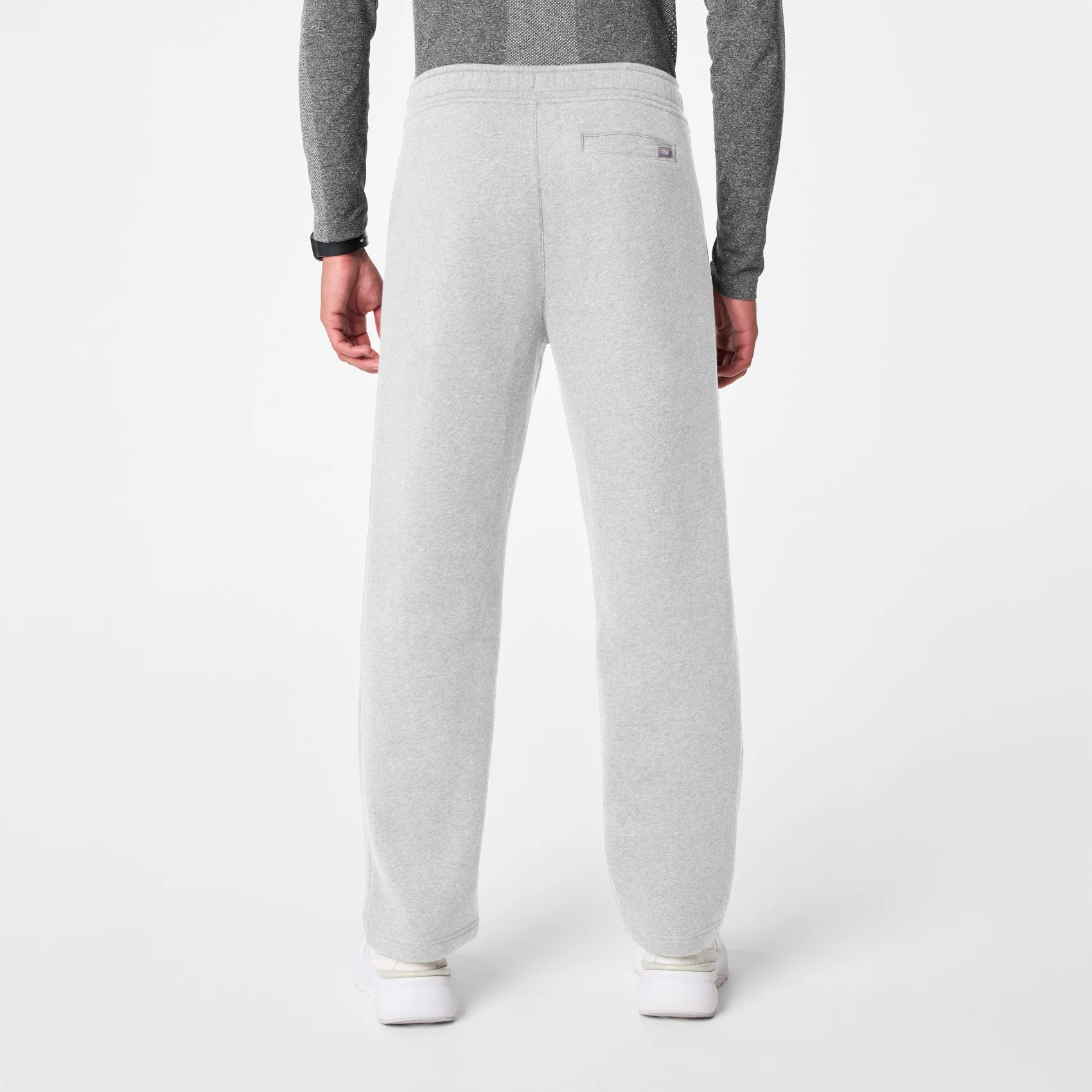 men's Heather Grey Off-Shift Straight Leg - Sweatpant™ - Image 3