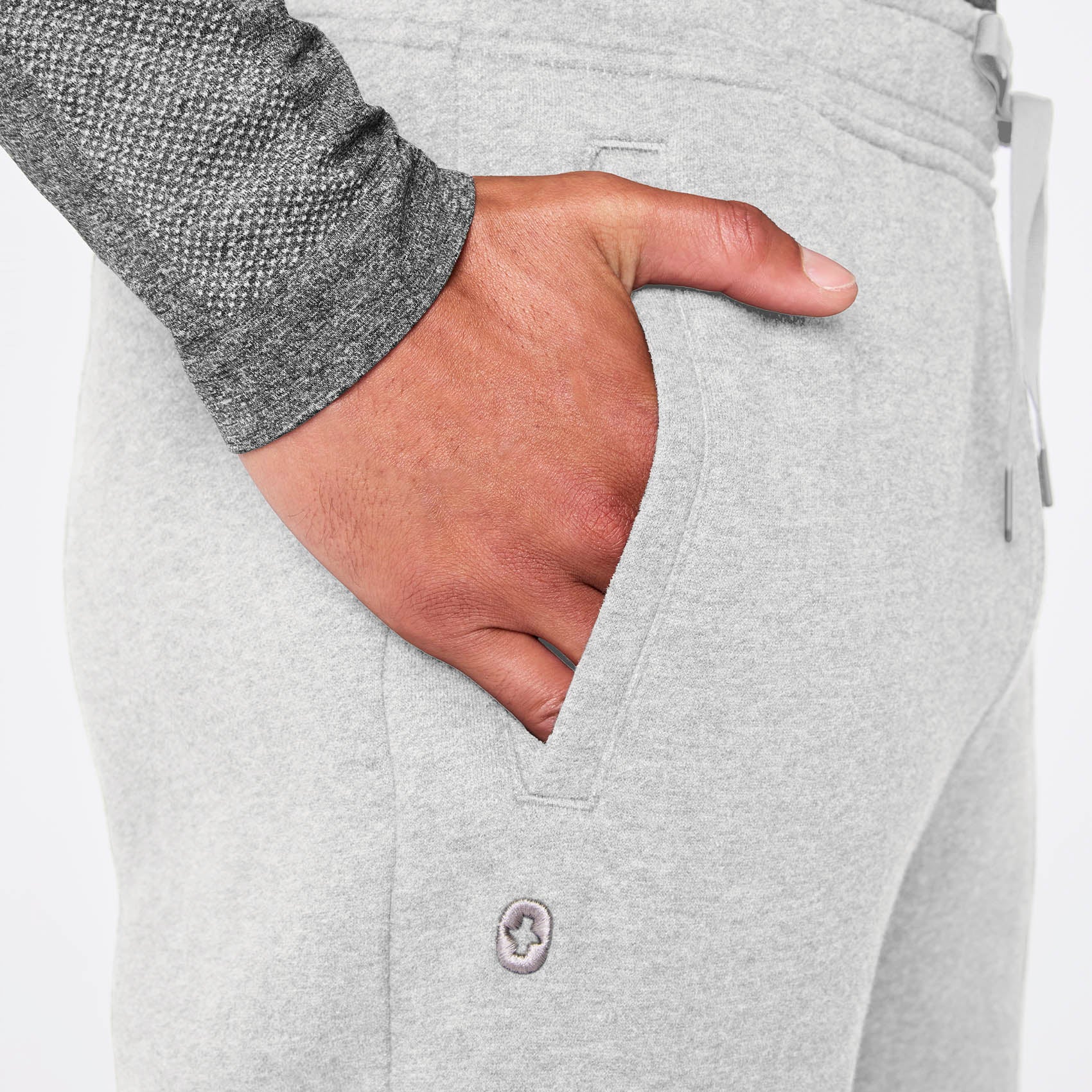 men's Heather Grey Off-Shift Straight Leg - Sweatpant™ - Image 6