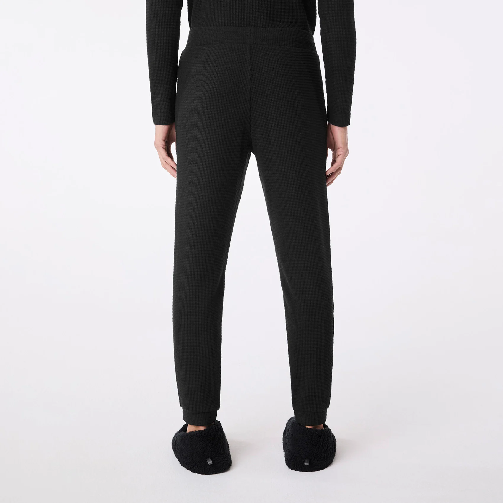 men's Black Off-Shift Waffle - Jogger Sweatpant⢠- Image 4