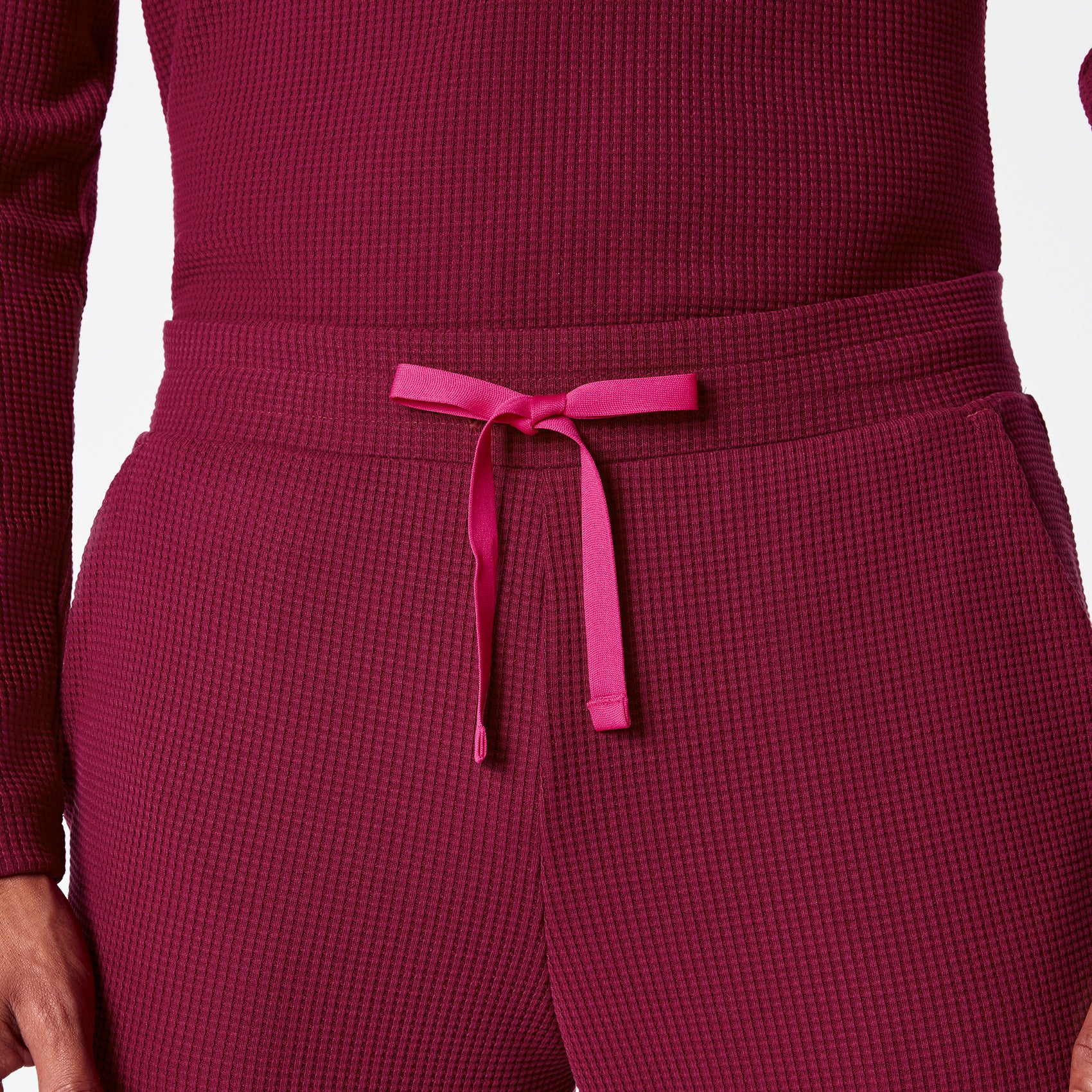 men's Deep Cranberry Off-Shift Waffle - Jogger Sweatpant⢠- Image 3