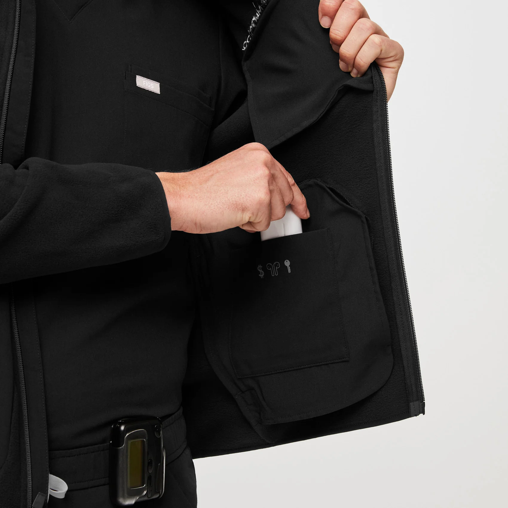 Men's Black On-Shift™ - Fleece Jacket - Image 7