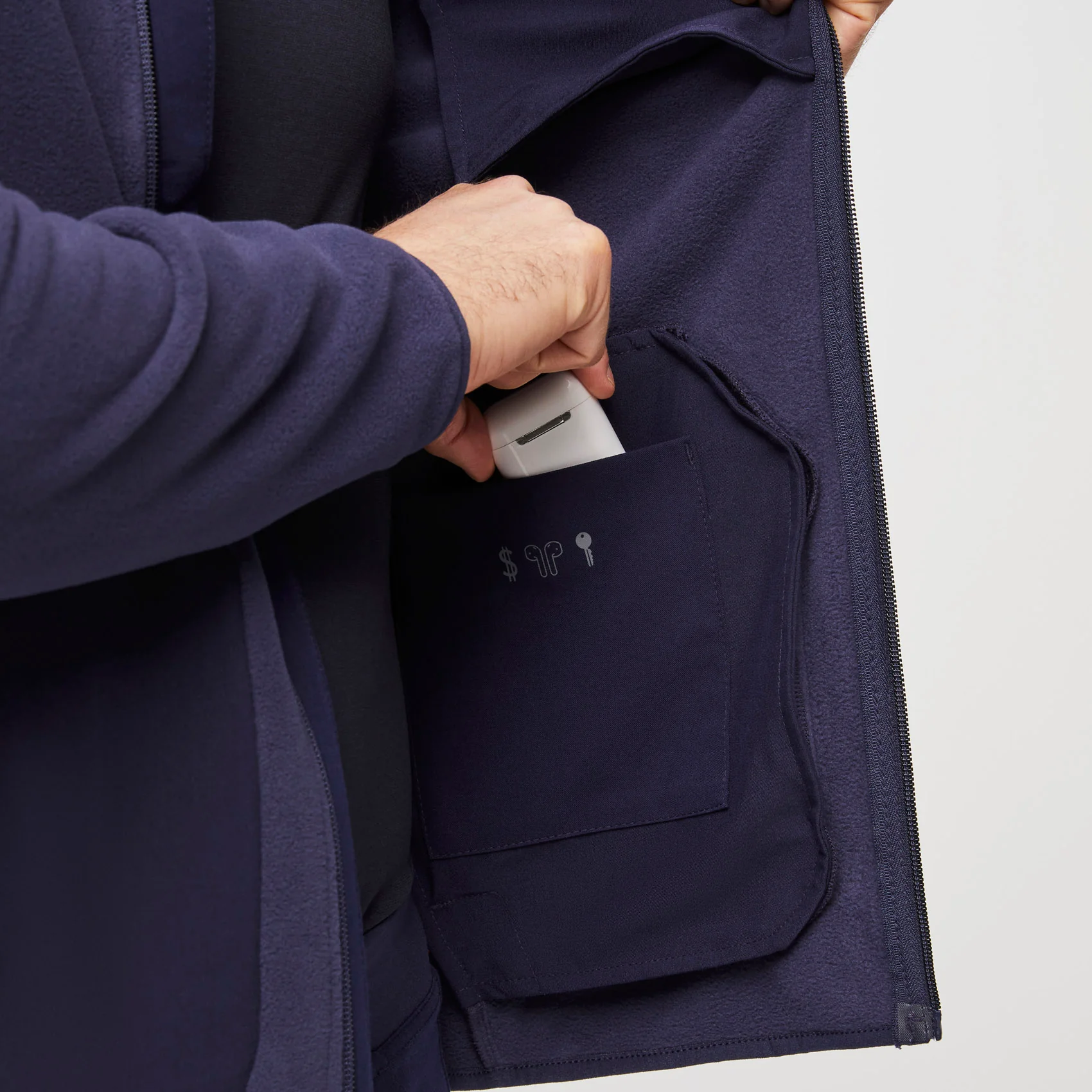 Men's Navy On-Shift™ - Fleece Jacket - Image 12