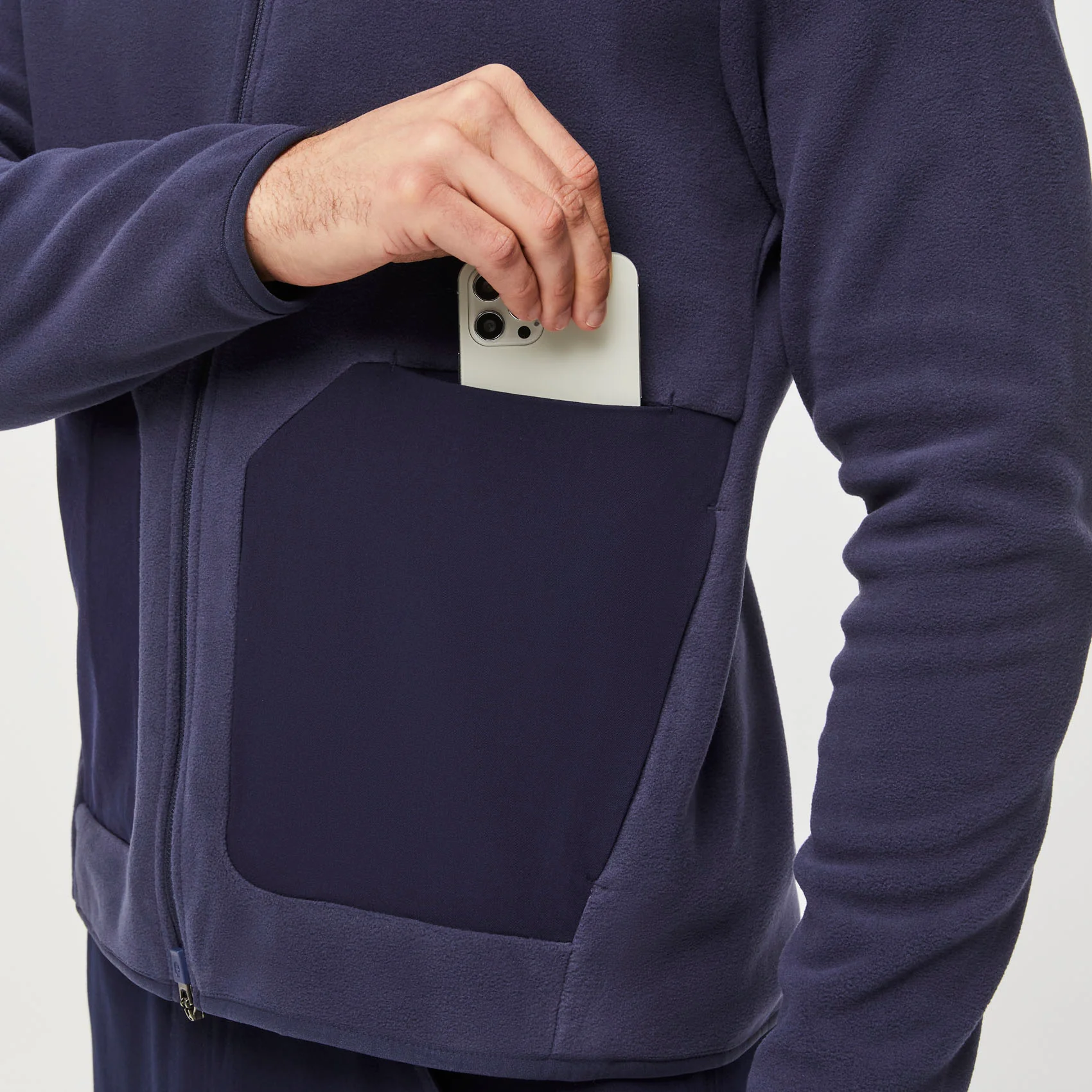 Men's Navy On-Shift™ - Fleece Jacket - Image 5