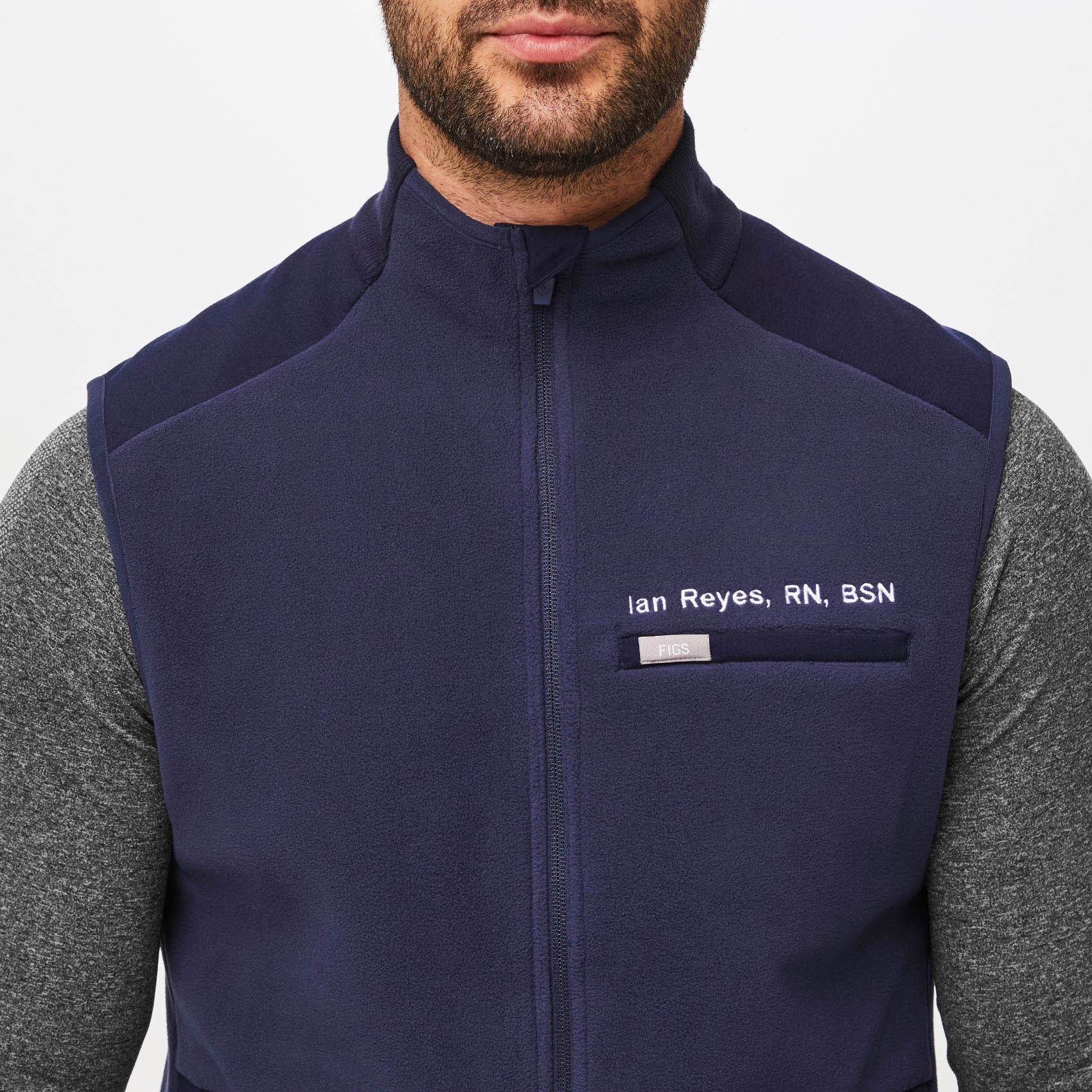 Men's Navy On-Shift™ - Fleece Vest - Image 5