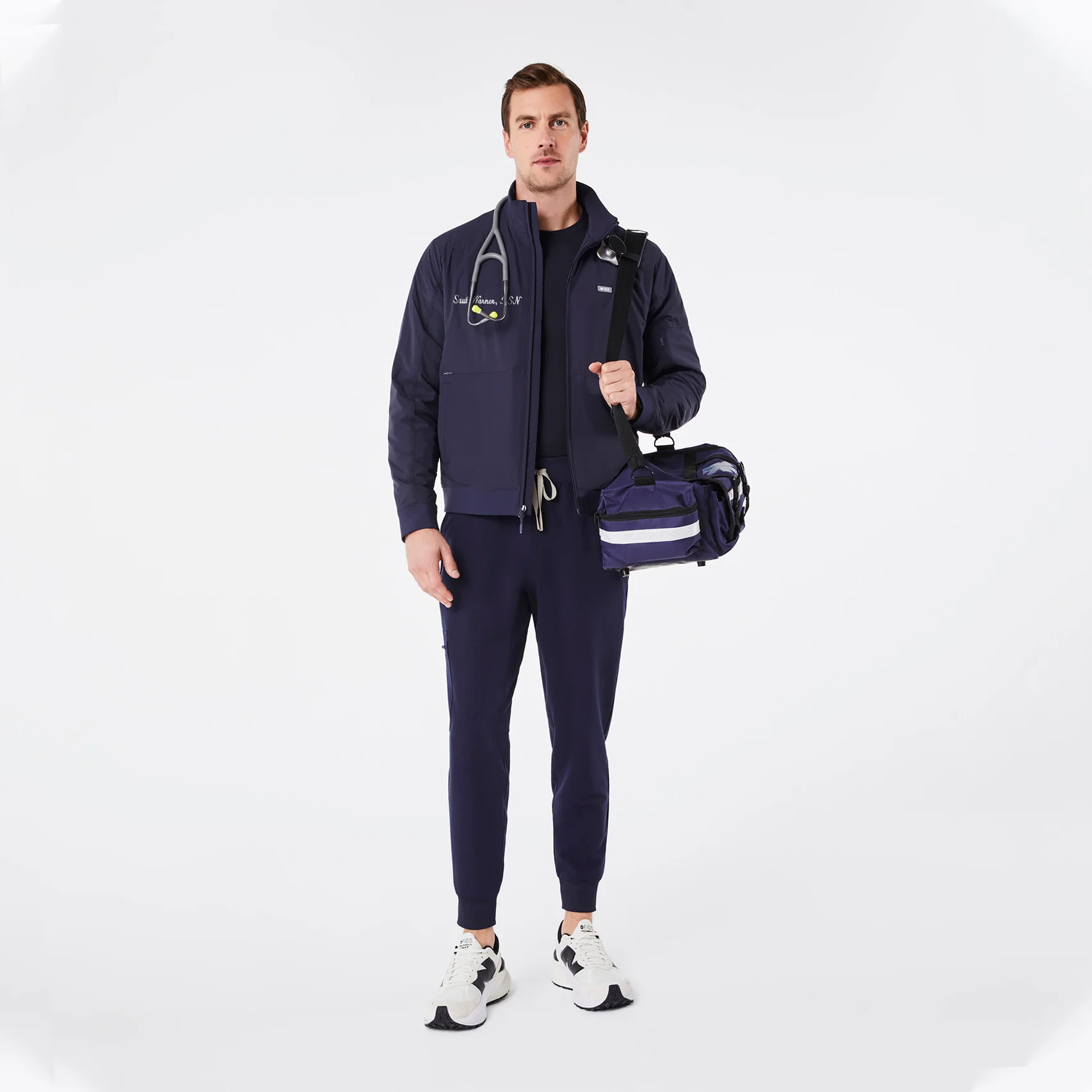 men's Navy On-Shift Float - Bomber Jacket™ - Image 2