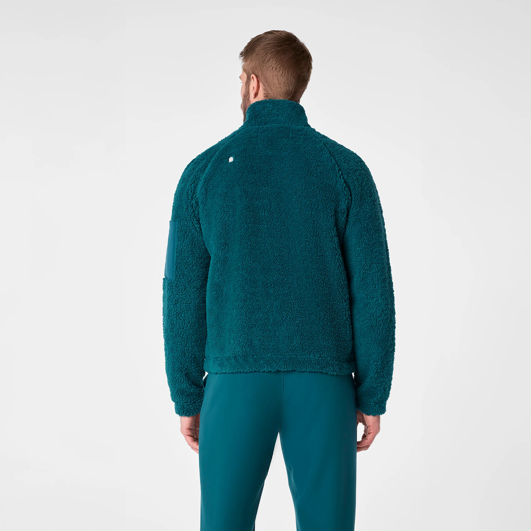 men's Caribbean Blue On Shift High Pile - Bomber Jacketâ„¢ - Image 4