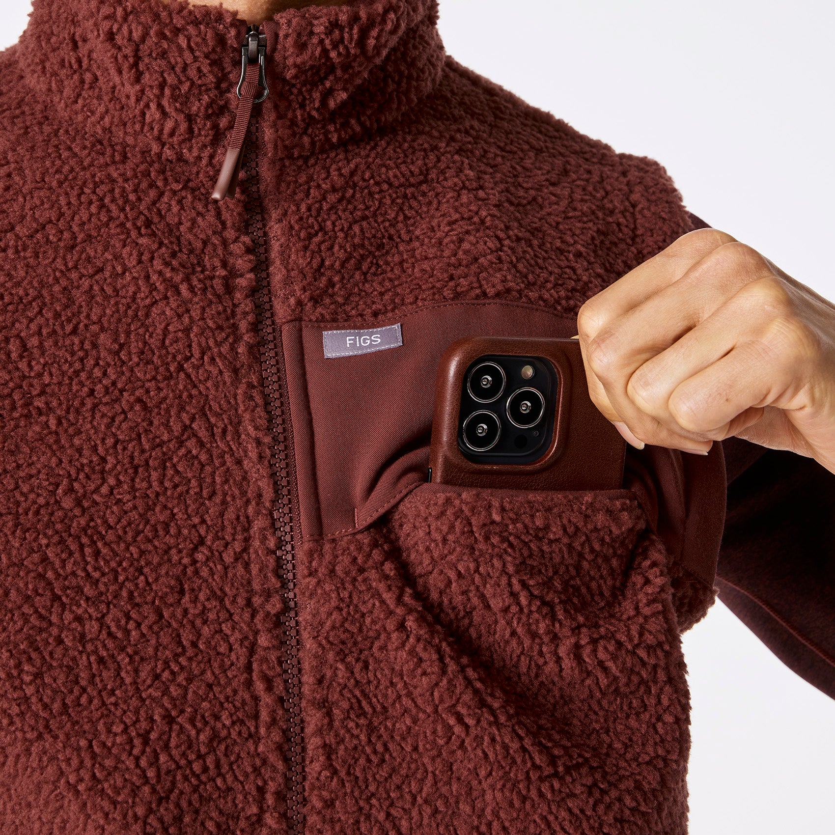 men's Walnut On-Shift High Pile Vest™ - Image 7