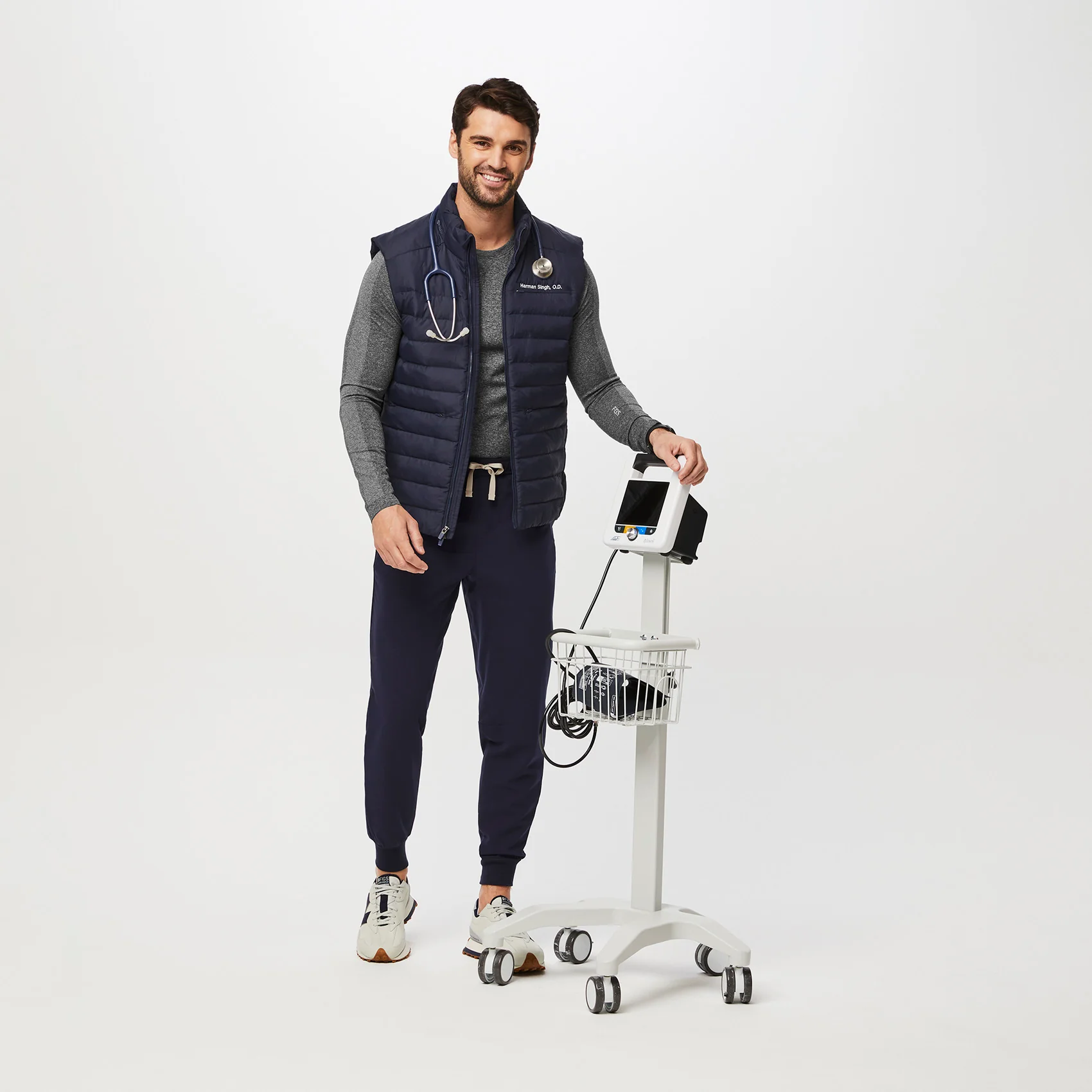 men's Navy On-Shift™ Packable - Puffer Vest - Image 2