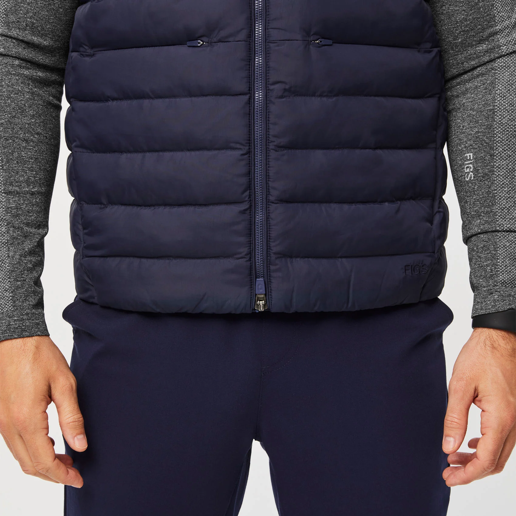men's Navy On-Shift™ Packable - Puffer Vest - Image 6