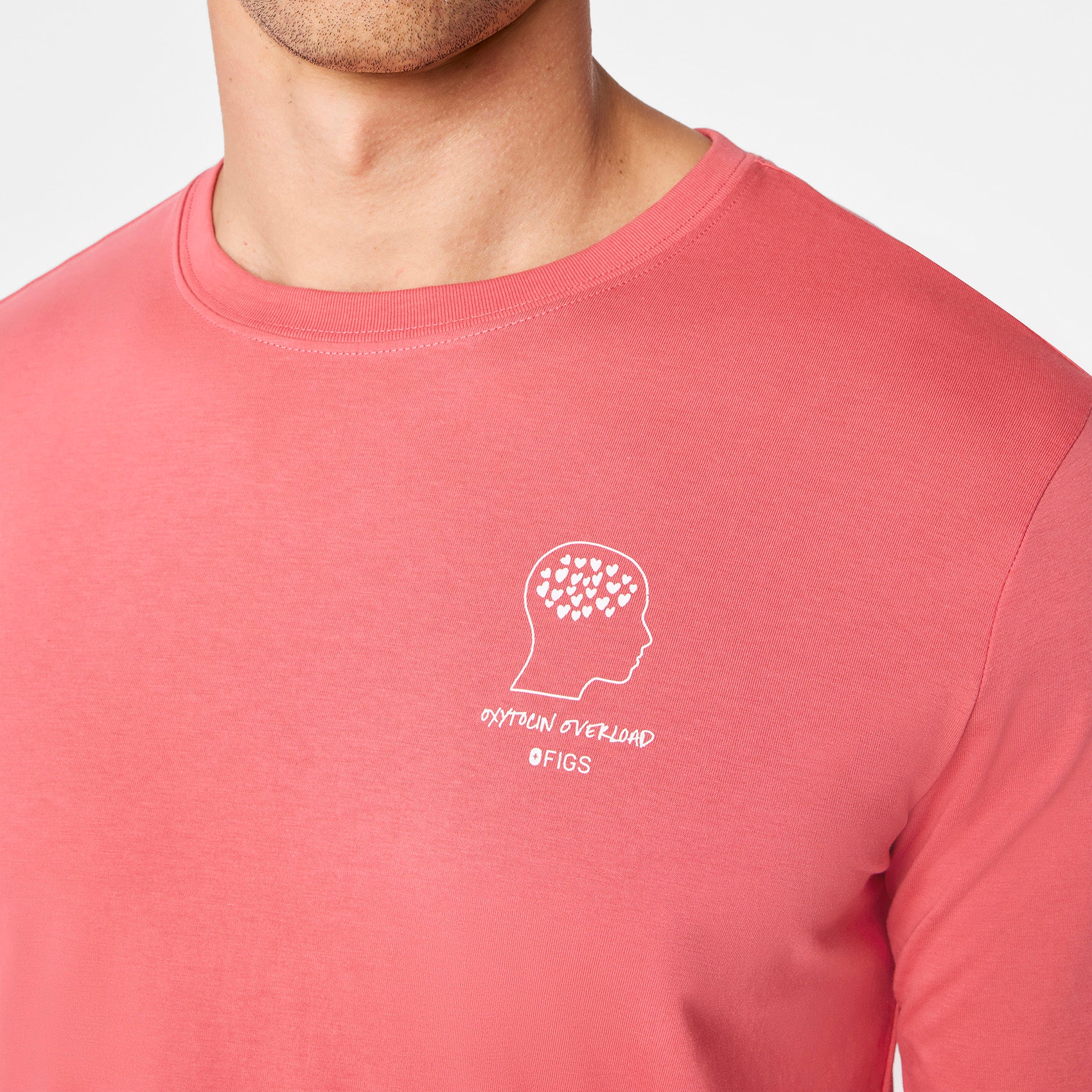men's Pulmonary Pink Oxytocin Overload Supersoft - Longsleeve Underscrub - Image 2