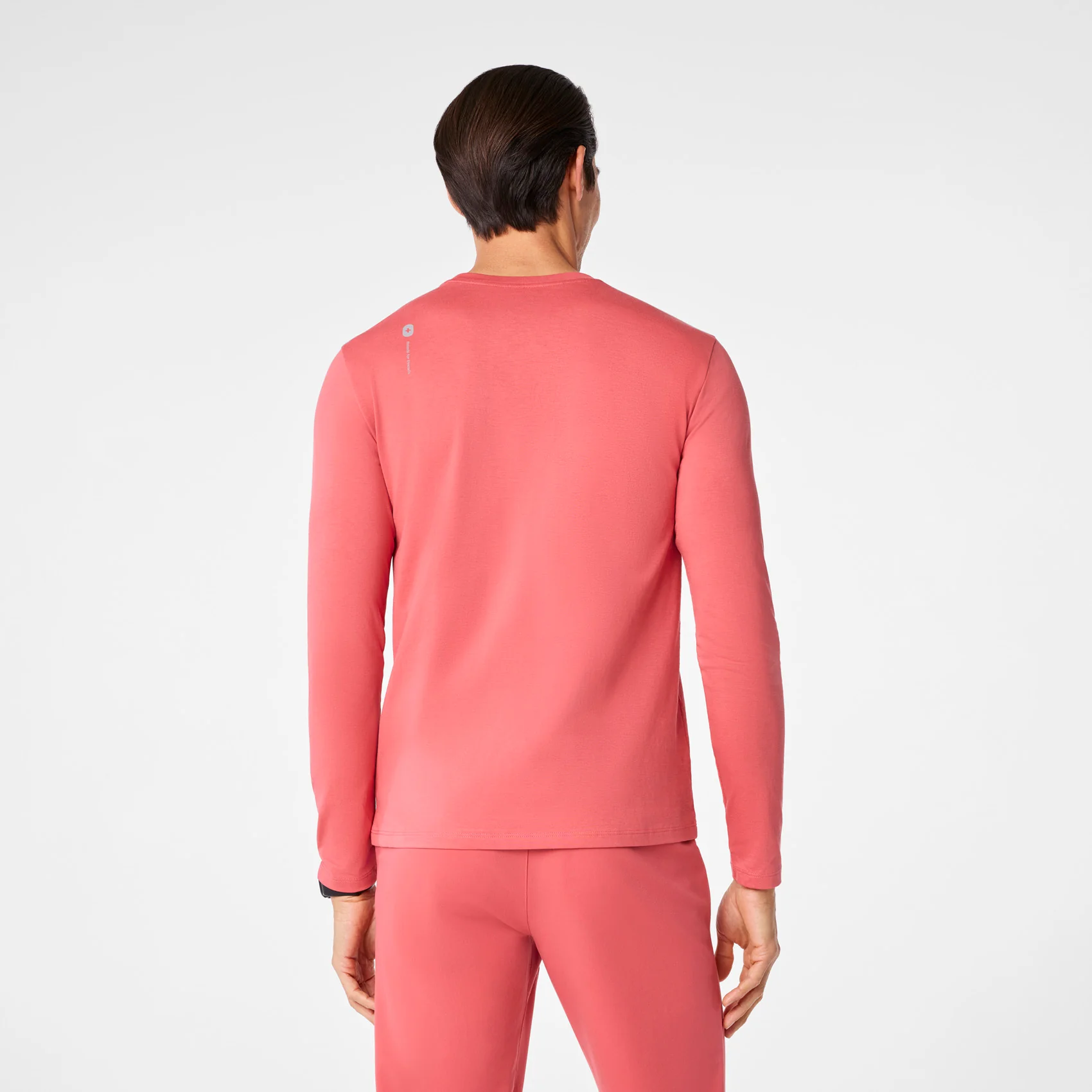men's Pulmonary Pink Oxytocin Overload Supersoft - Longsleeve Underscrub - Image 5