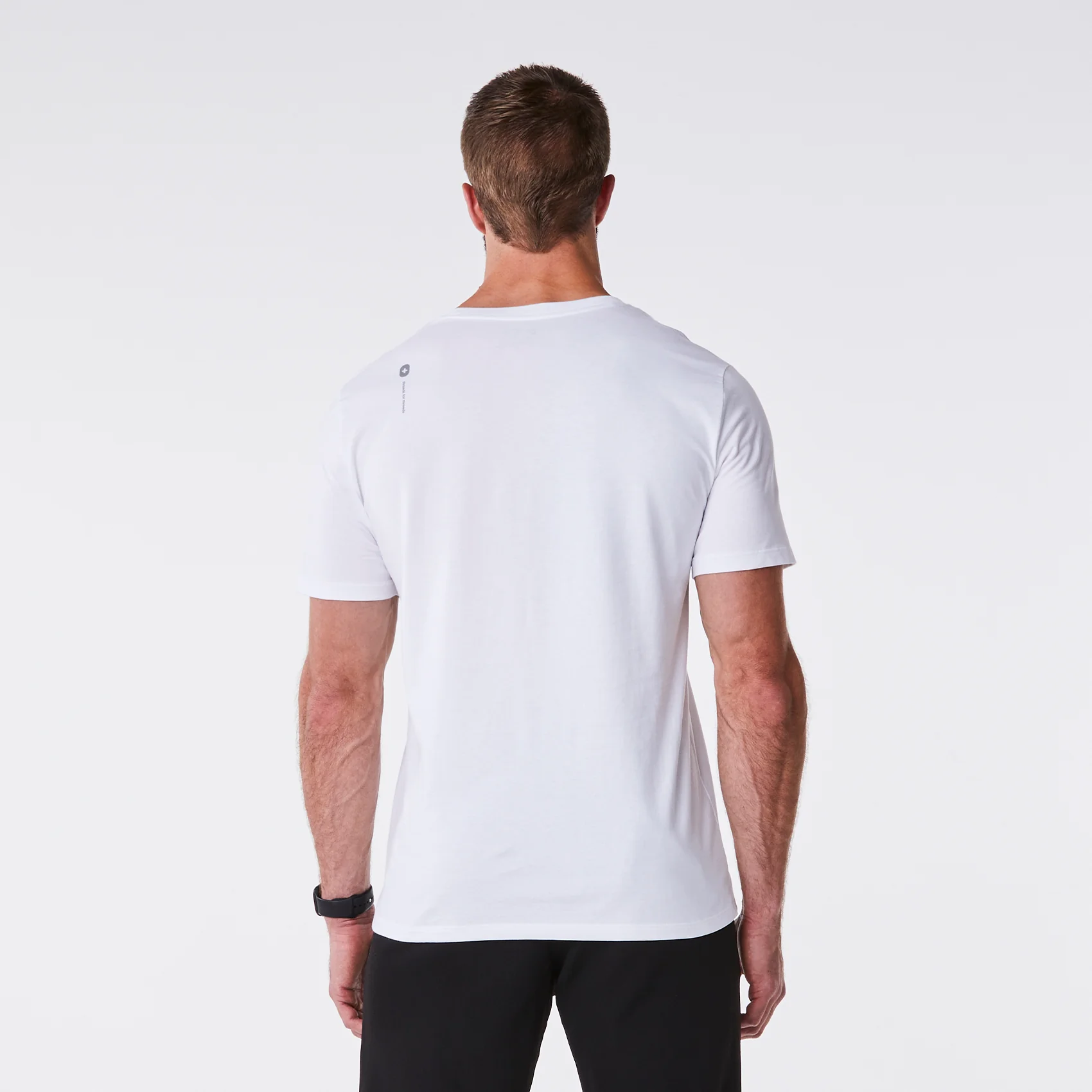 men's White Physician Associate Supersoft - Shortsleeve Underscrub - Image 5