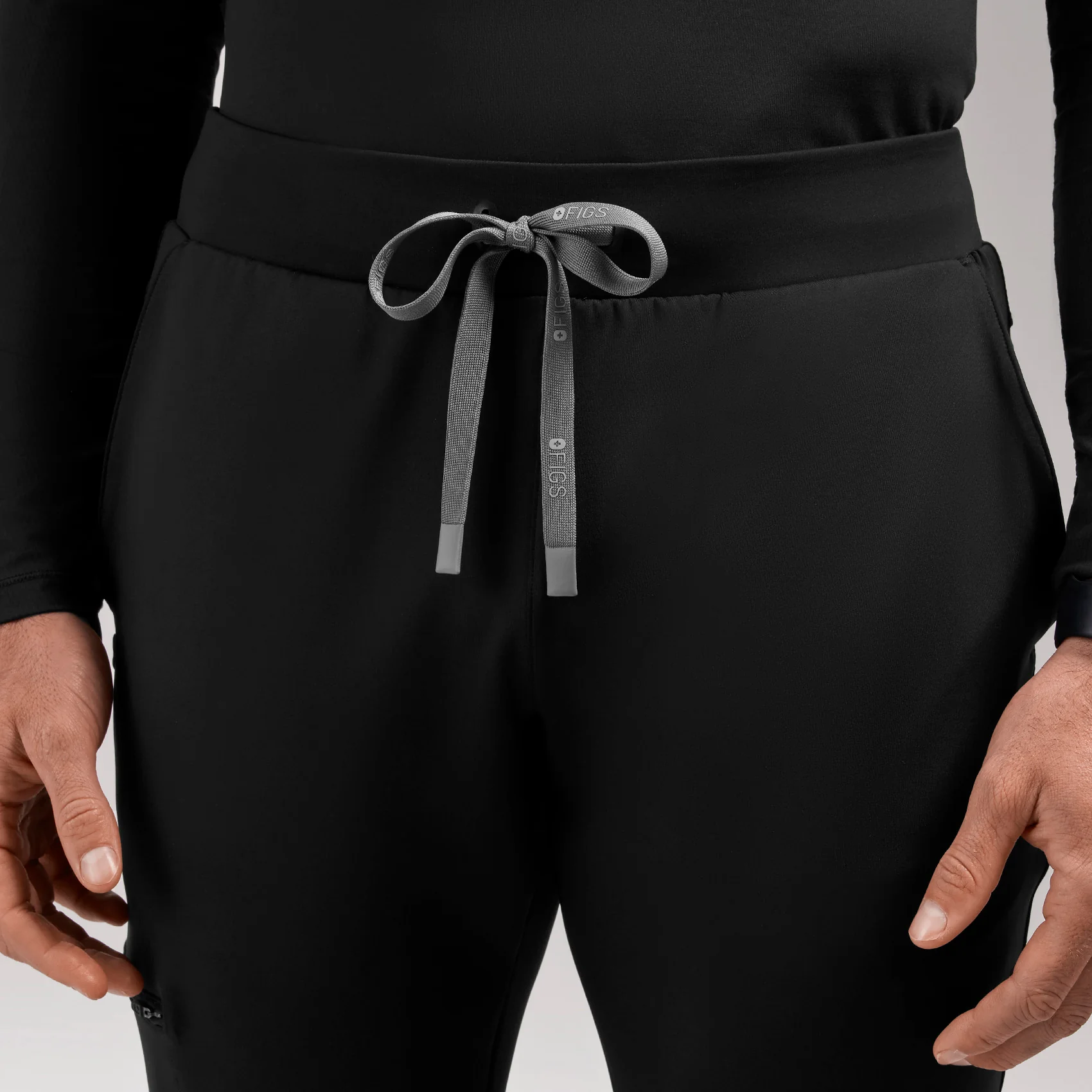 men's Black Pierre FORMx Slim Tapered - Scrub Pant™ - Image 6