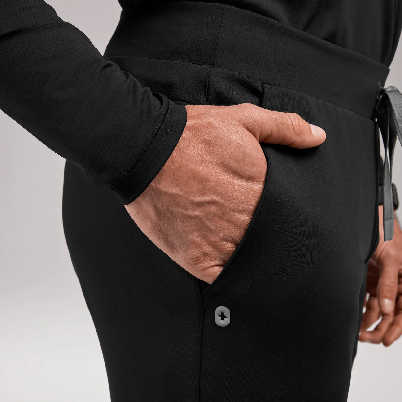 men's Black Pierre FORMx Slim Tapered - Scrub Pant™ - Image 7