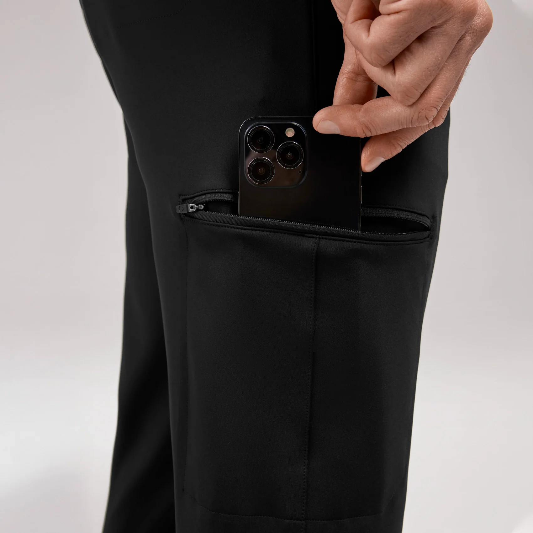 men's Black Pierre FORMx Slim Tapered - Scrub Pant™ - Image 8