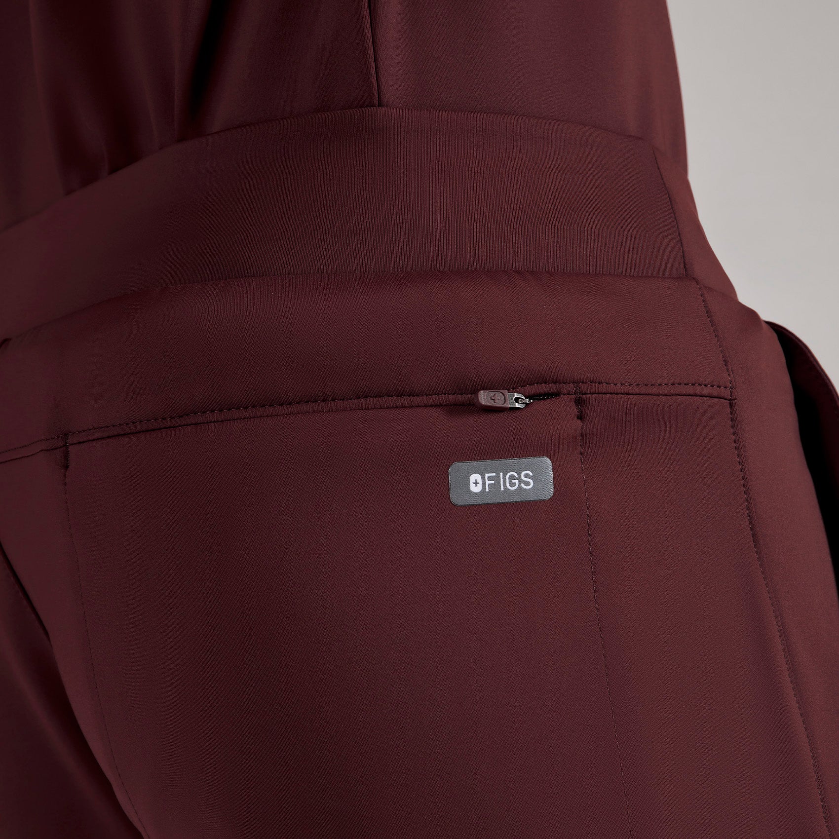 men's Burgundy Pierre FORMx Slim Tapered - Scrub Pant⢠- Image 5