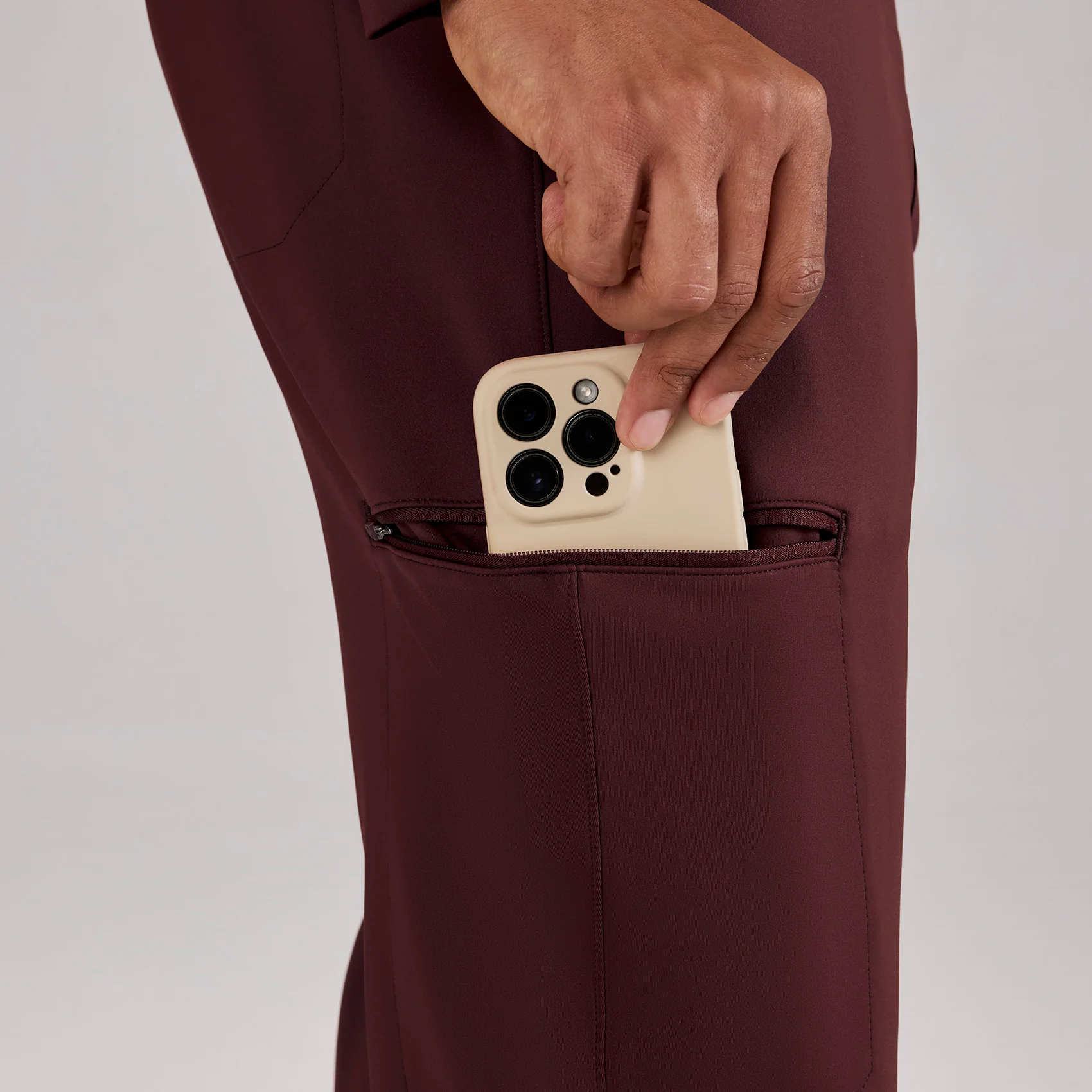 men's Burgundy Pierre FORMx Slim Tapered - Scrub Pant⢠- Image 8