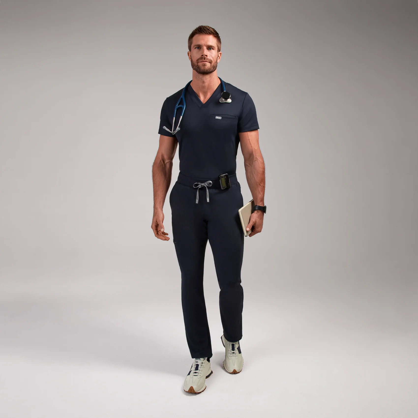 men's Navy Pierre FORMx Slim Tapered - Scrub Pant™ - Image 2