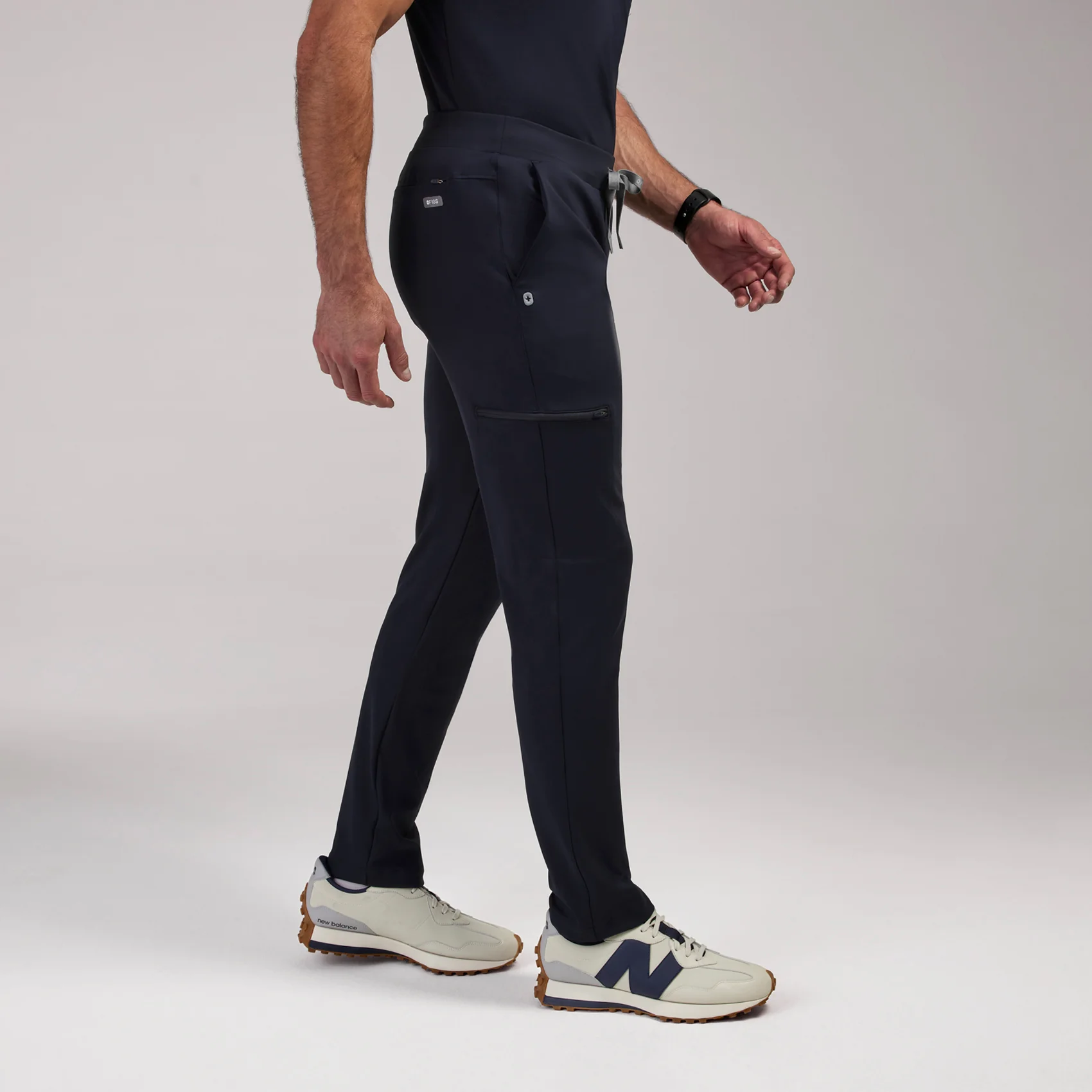 men's Navy Pierre FORMx Slim Tapered - Scrub Pant™ - Image 3