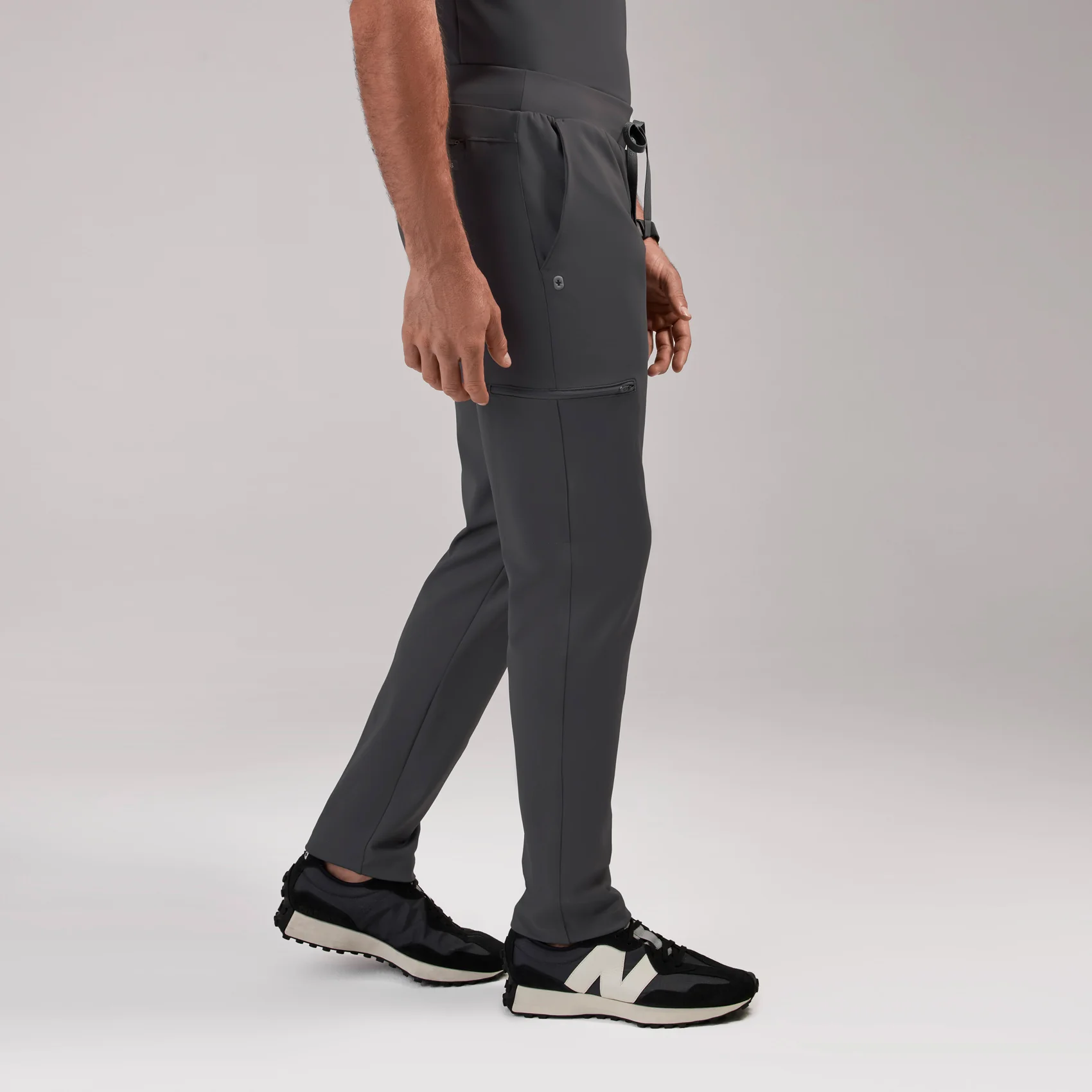 men's Charcoal Pierre FORMx Slim Tapered - Short Scrub Pant⢠- Image 3