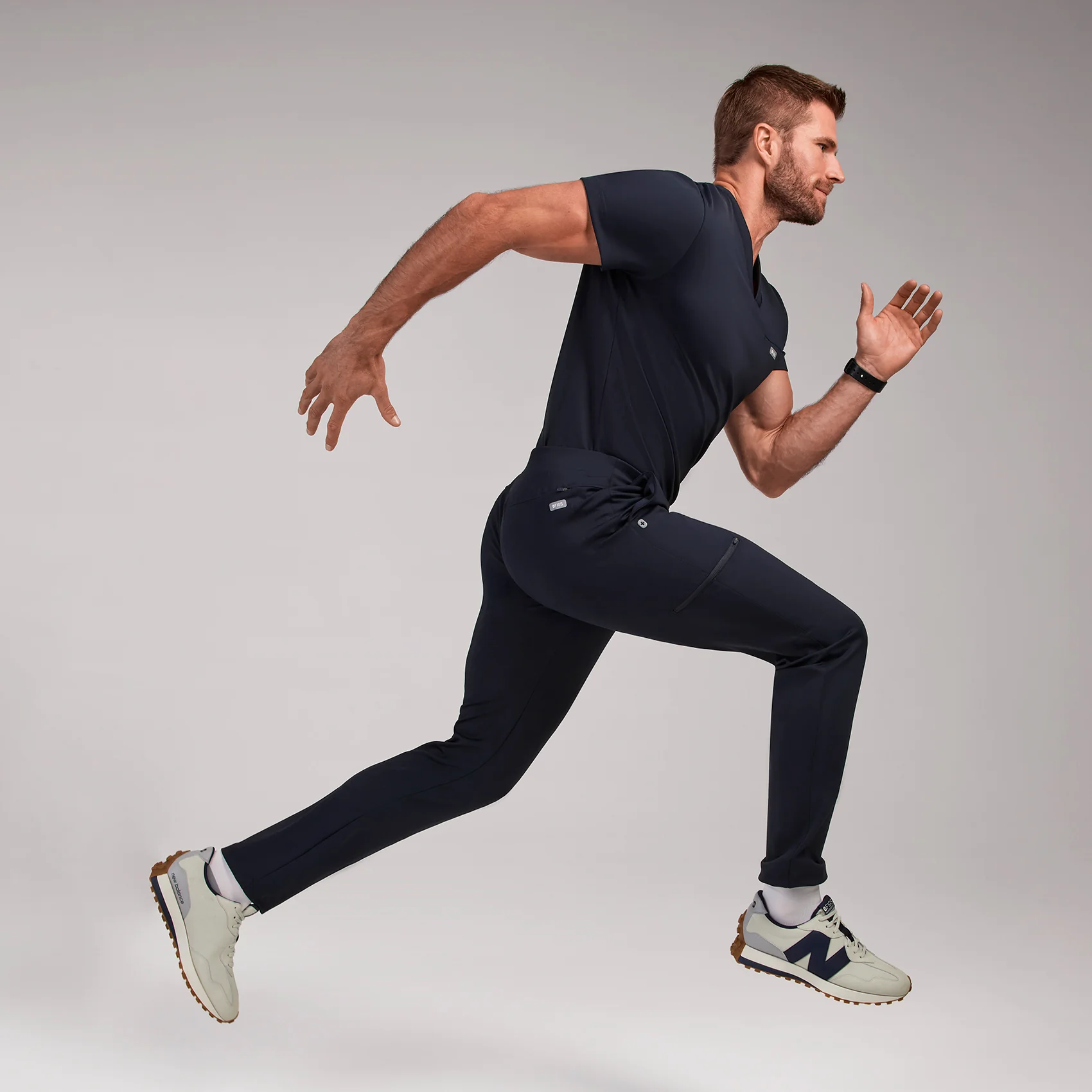 men's Navy Pierre FORMx Slim Tapered - Short Scrub Pant™ - Image 9