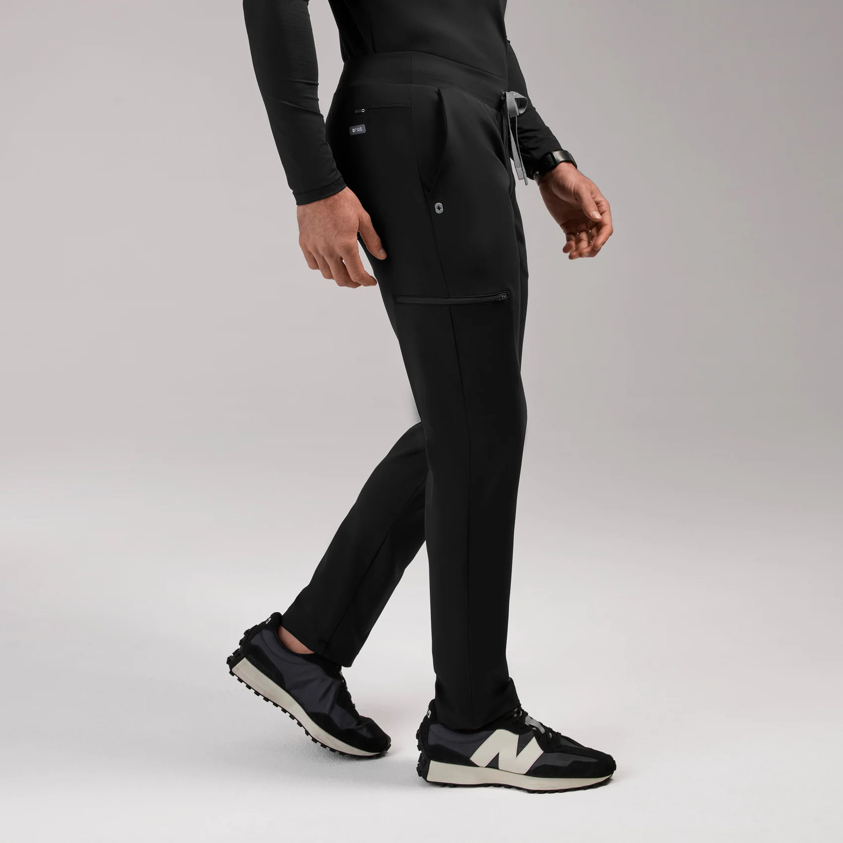 men's Black Pierre FORMx Slim Tapered - Tall Scrub Pant⢠- Image 3