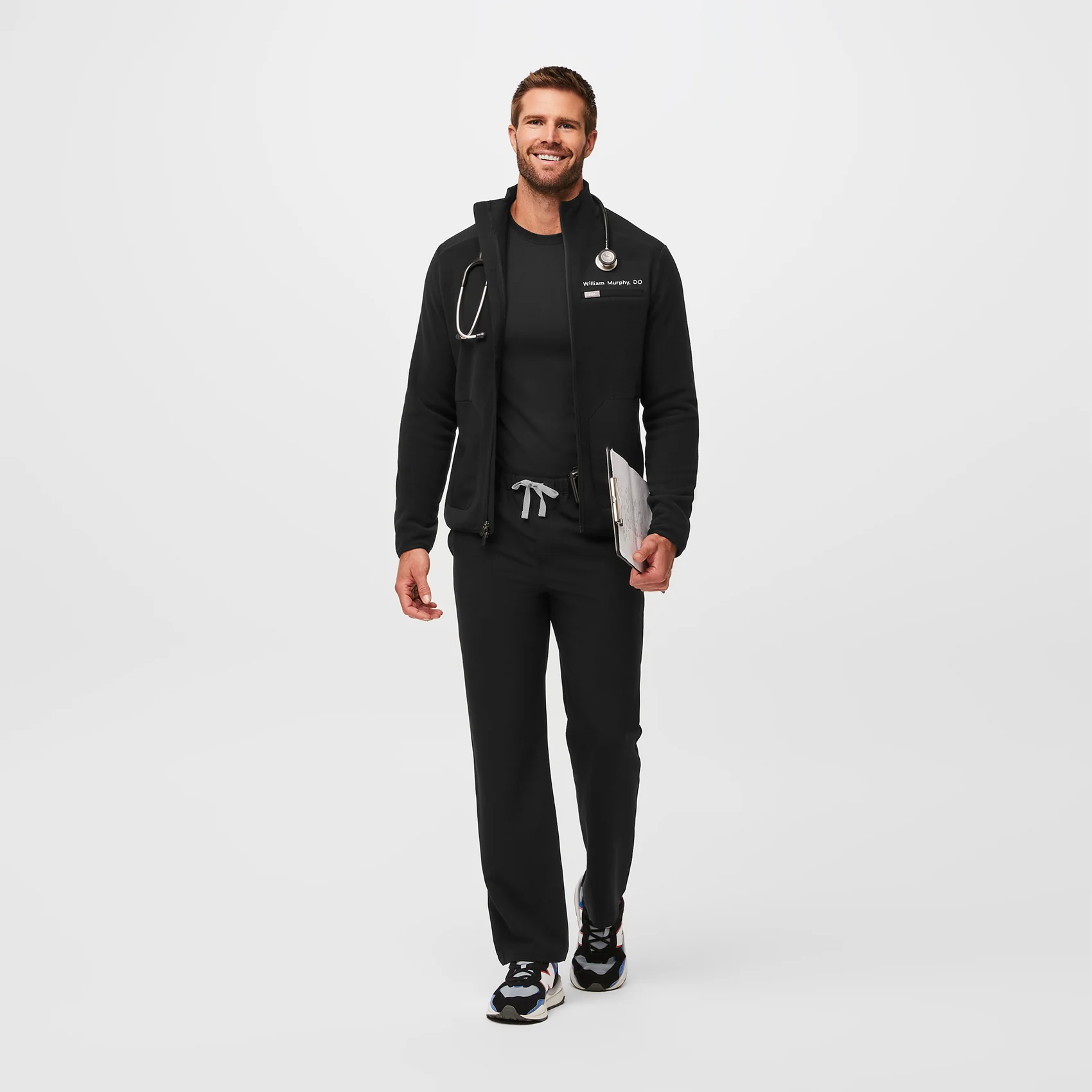 men's Black Pisco™- Short Basic Scrub Pants (3XL - 6XL) - Image 2