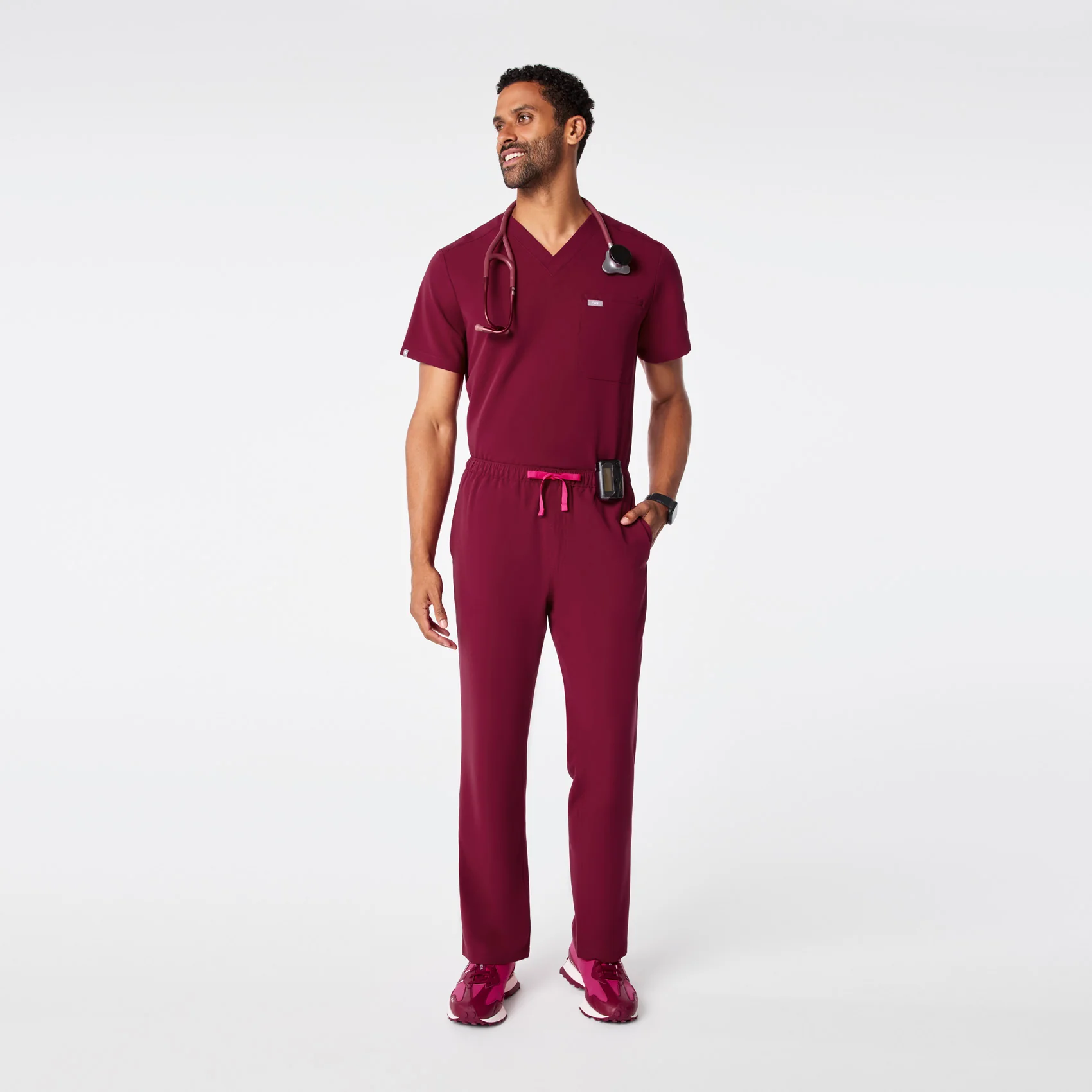 men's Deep Cranberry Pisco - Basic Scrub Pant™ - Image 2