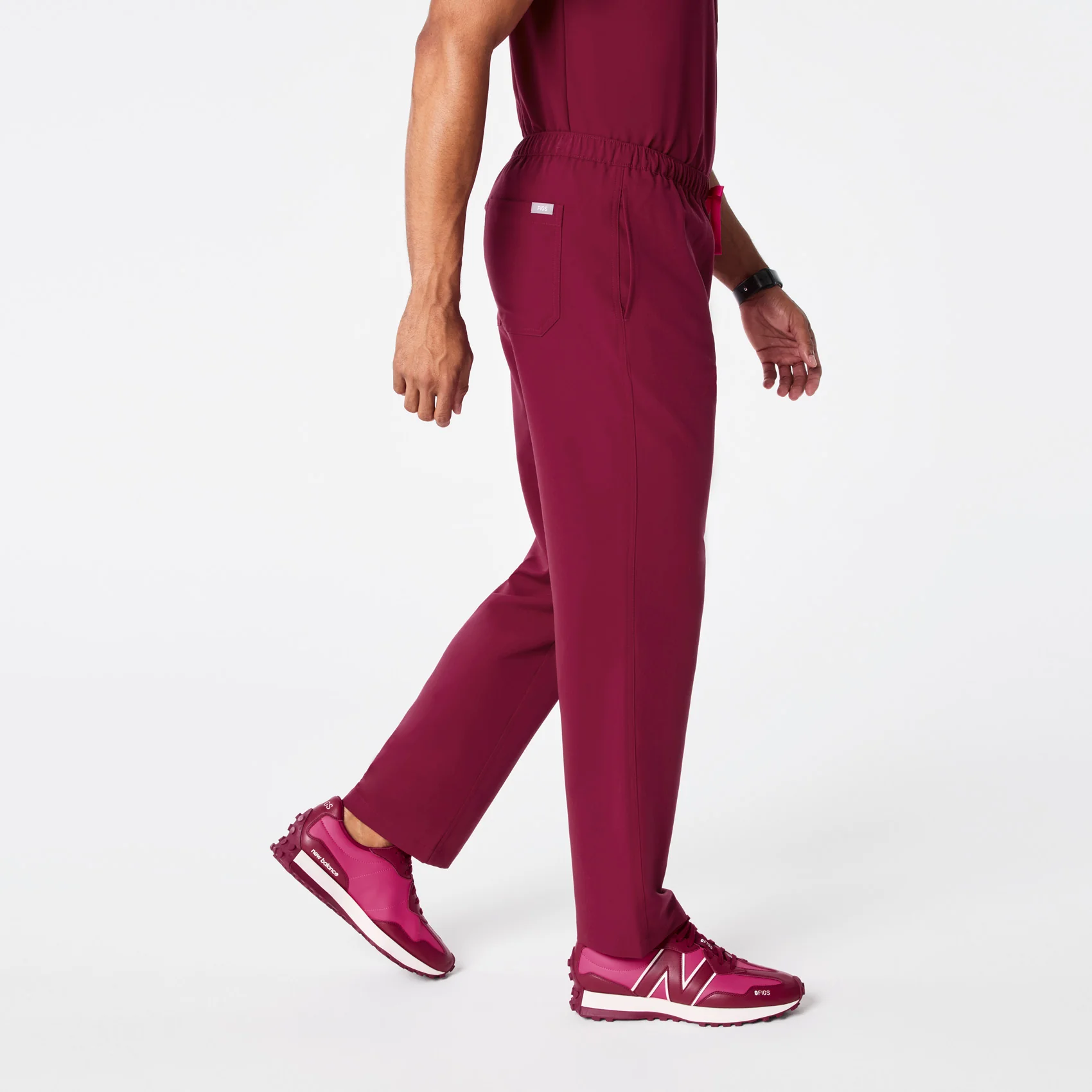 men's Deep Cranberry Pisco - Basic Scrub Pant™ - Image 3