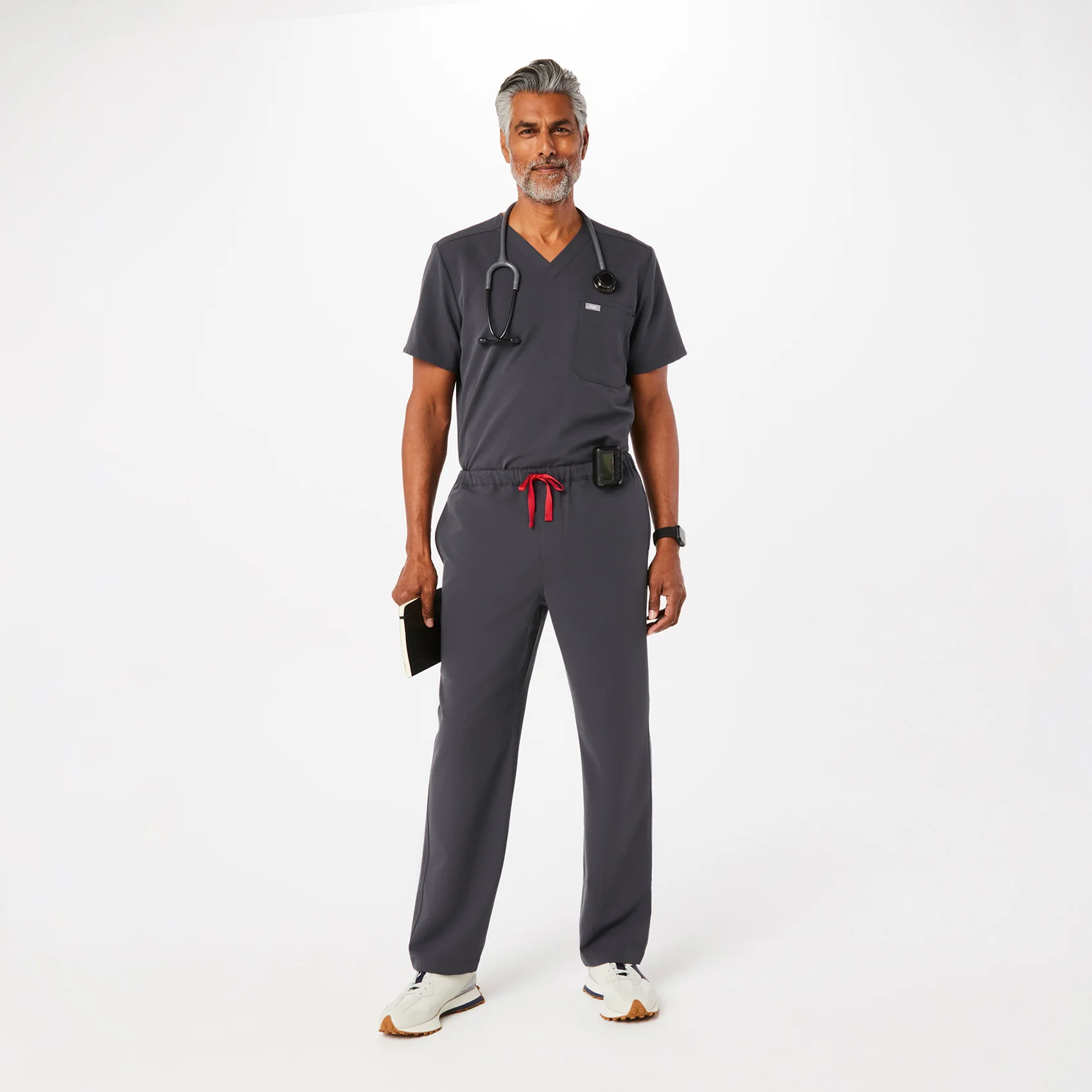 Men's Charcoal Pisco - Tall Basic Scrub Pants - Image 2