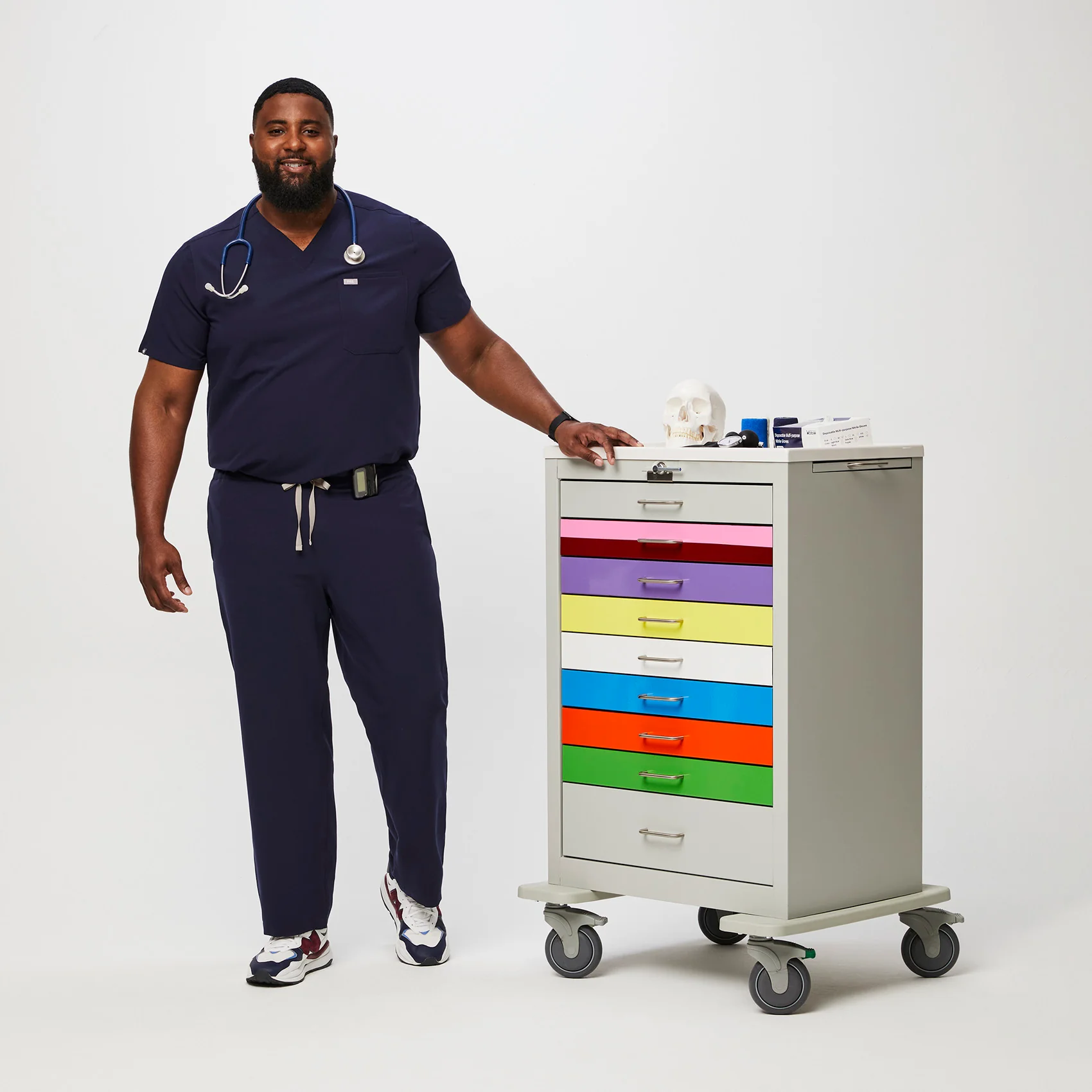 men's Navy Pisco™ - Tall Basic Scrub Pants (3XL - 6XL) - Image 2