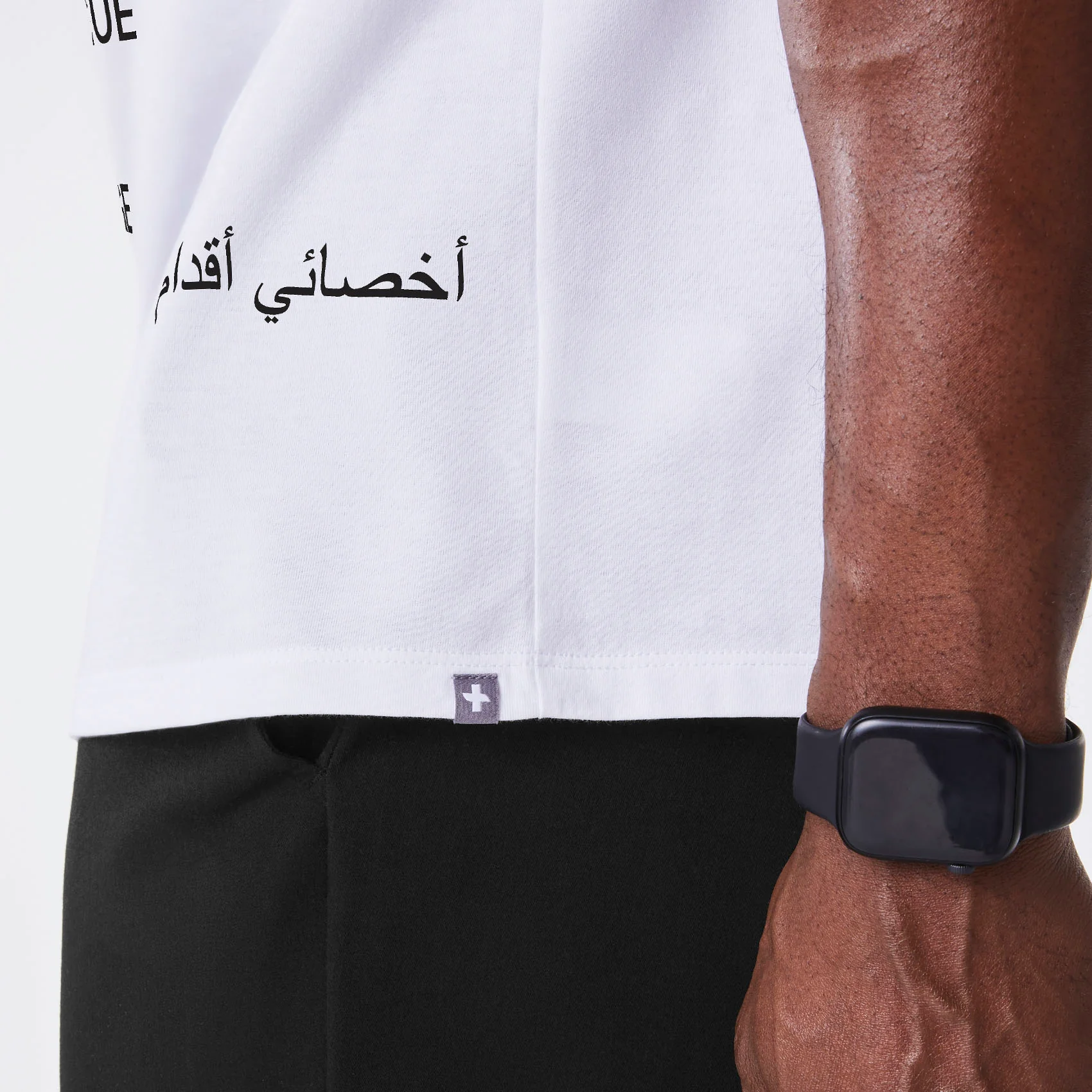 men's White Podiatrist Supersoft - Shortsleeve Underscrub - Image 6