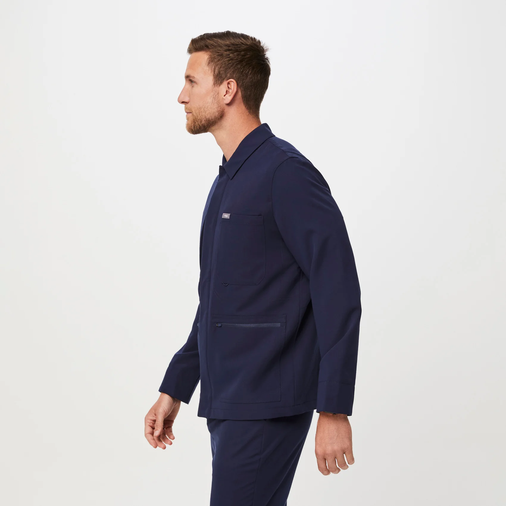 men's Navy Reed - Scrub Jacket - Image 3