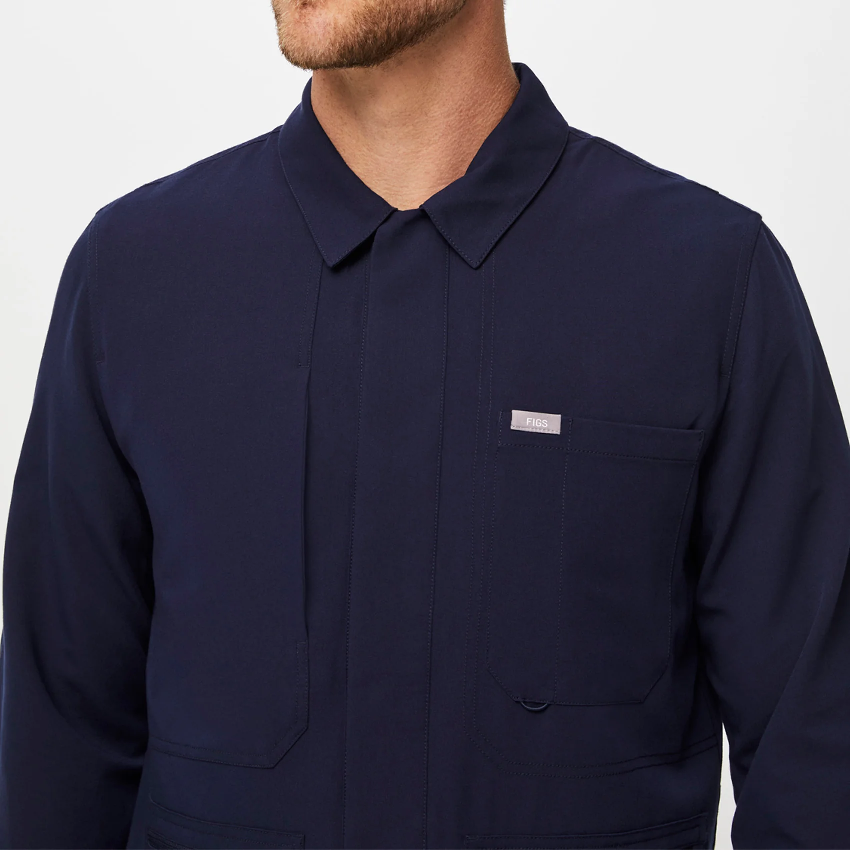 men's Navy Reed - Scrub Jacket - Image 5