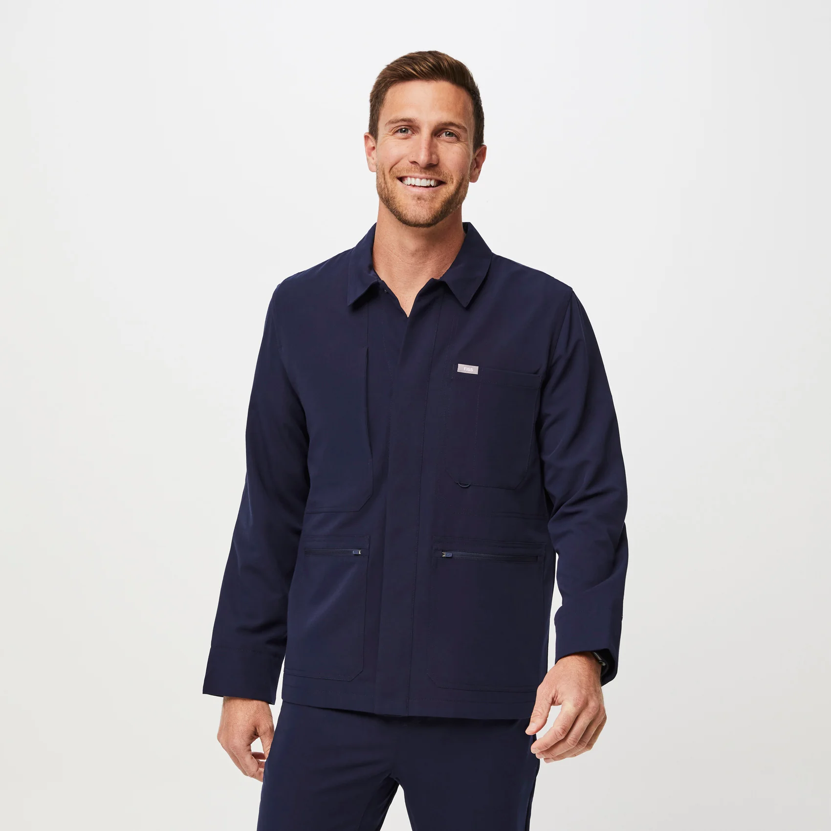 men's Navy Reed - Scrub Jacket - Image 9