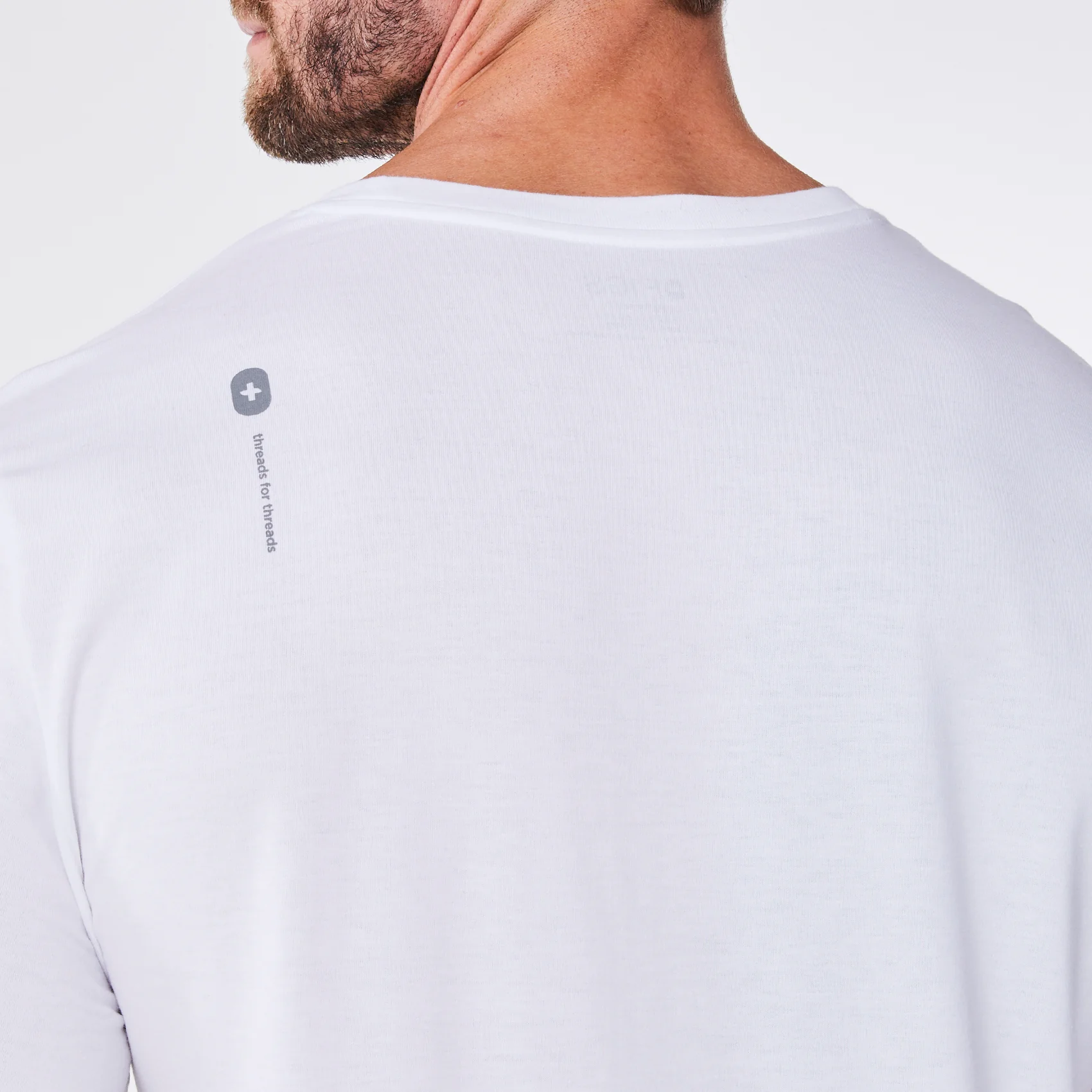 men's White Registered Dietician Supersoft - Shortsleeve Underscrub - Image 6