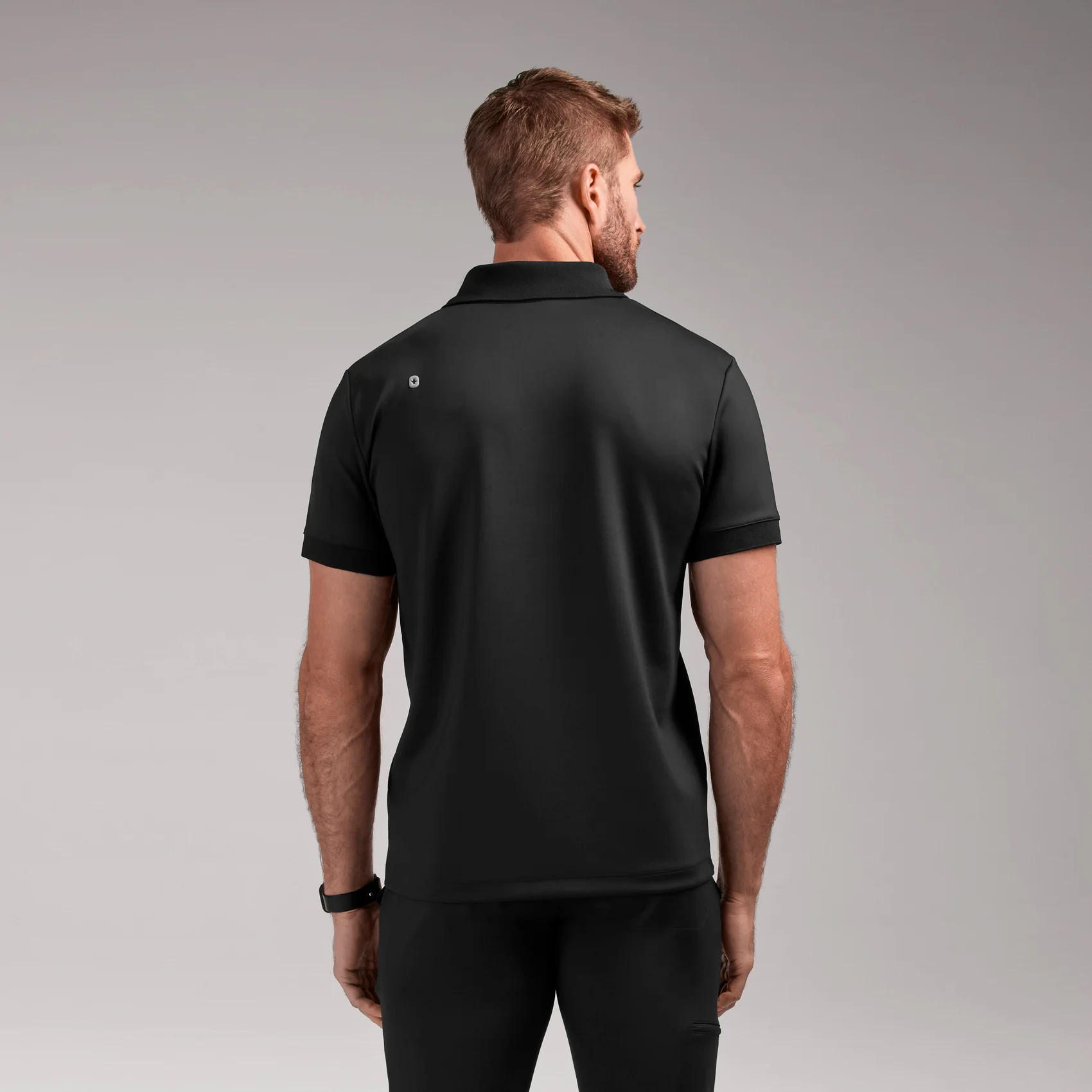 men's Black Rocco FORMx™ Polo - Scrub Top - Image 4