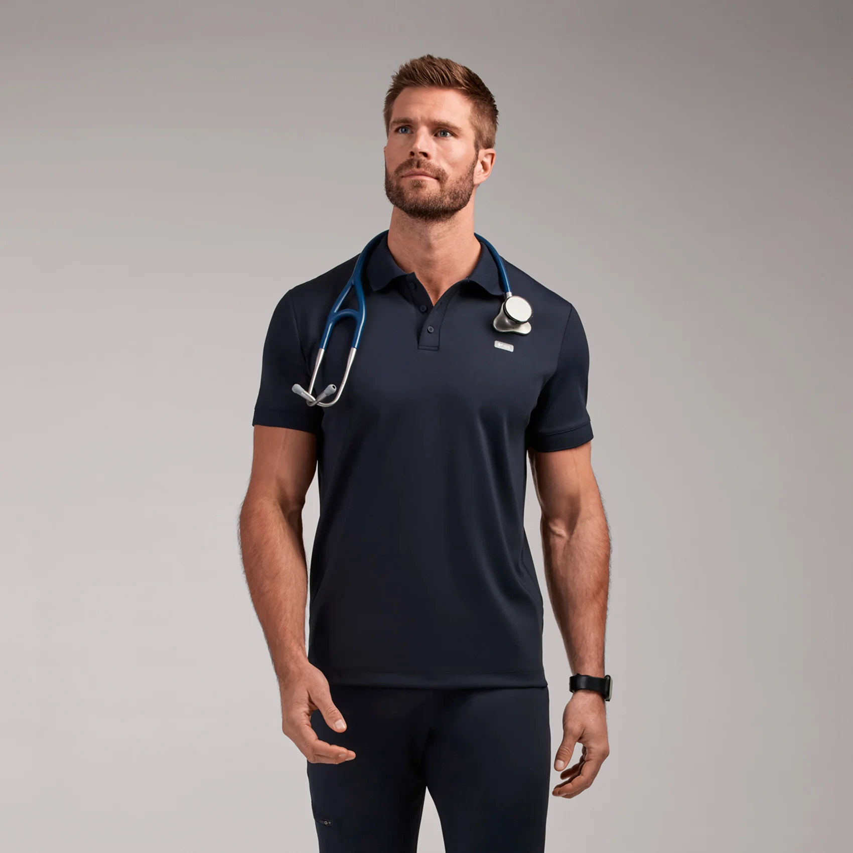 men's Navy Rocco FORMx™ Polo - Scrub Top