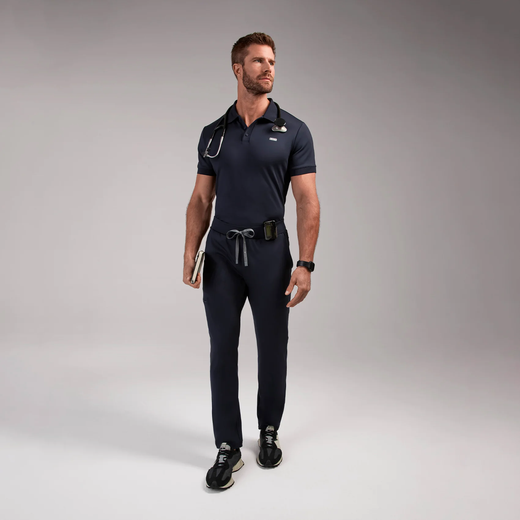 men's Navy Rocco FORMx™ Polo - Scrub Top - Image 2
