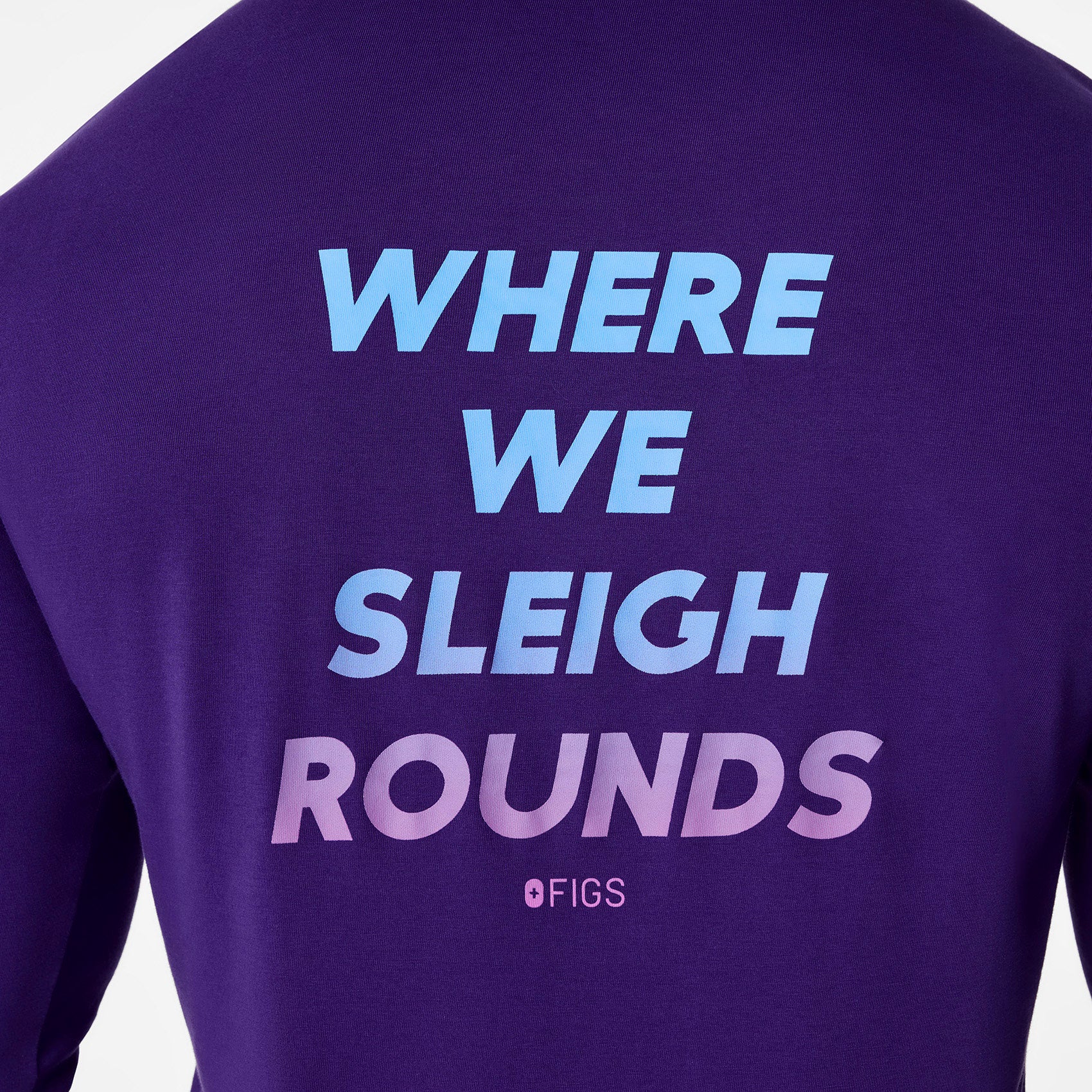 men's Purple Pulse Sleigh Rounds Supersoft - Longsleeve Underscrub - Image 2