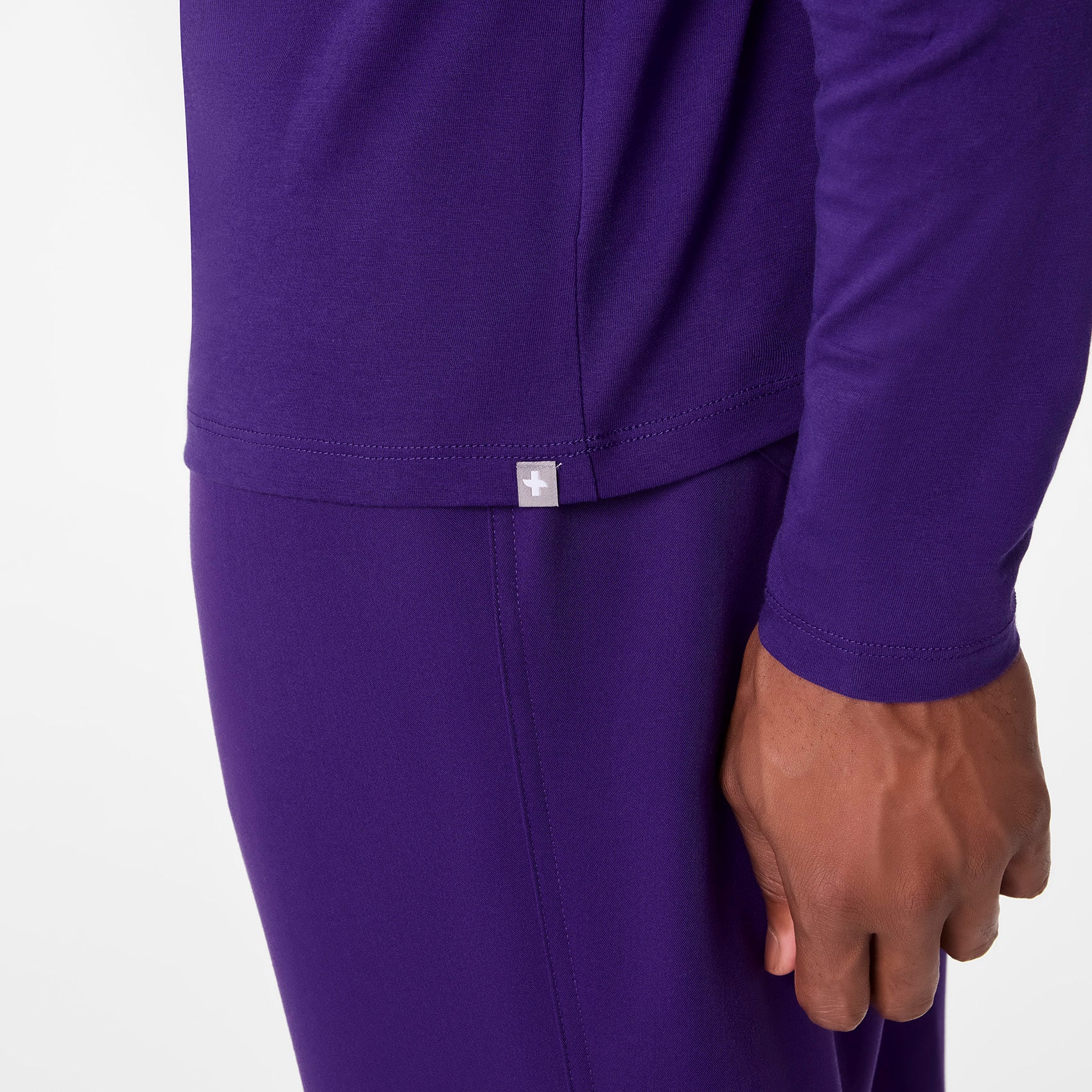men's Purple Pulse Sleigh Rounds Supersoft - Longsleeve Underscrub - Image 6