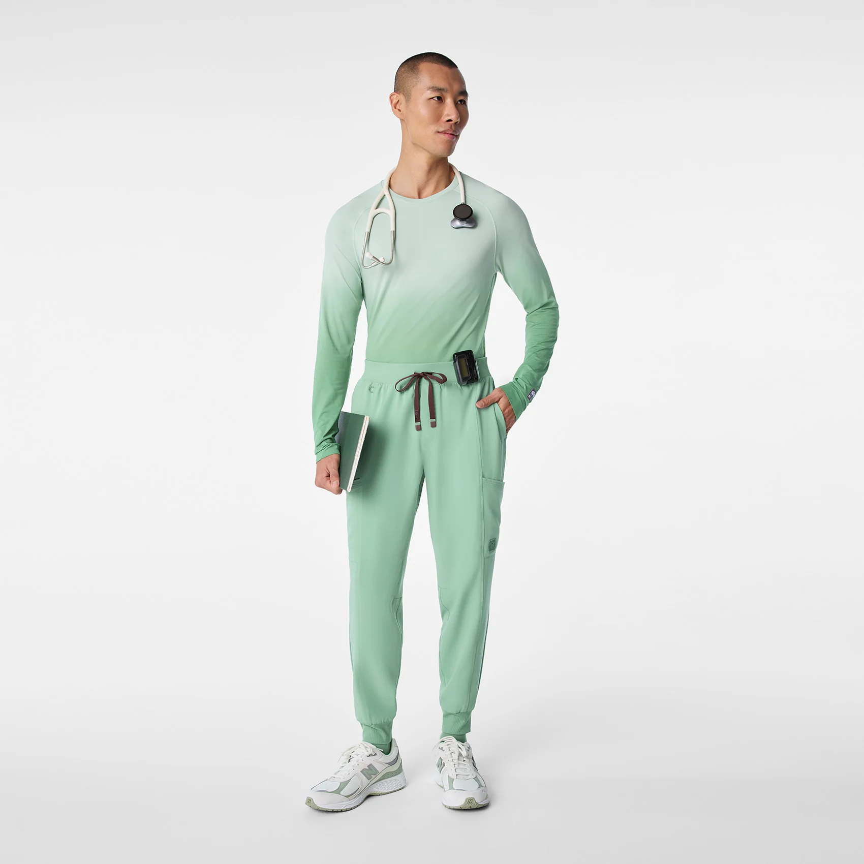 men's Ombre Jade STAR WARS™ | FIGS Makato Seamless - Longsleeve Underscrub - Image 3