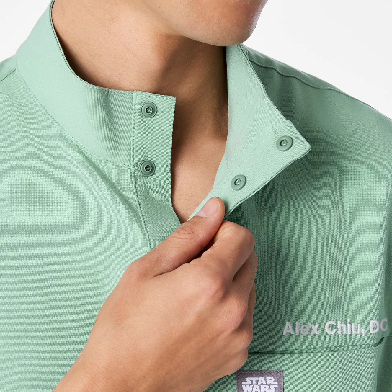 men's Jade STAR WARS™ | FIGS - Scrub Top - Image 7