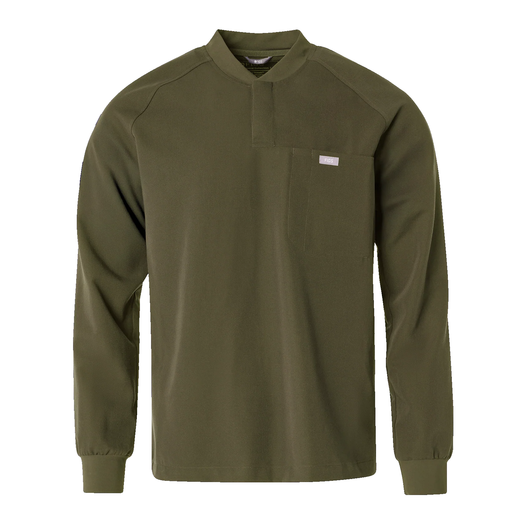 men's Spruce Stratton Henley - Longsleeve Scrub Top - Image 8