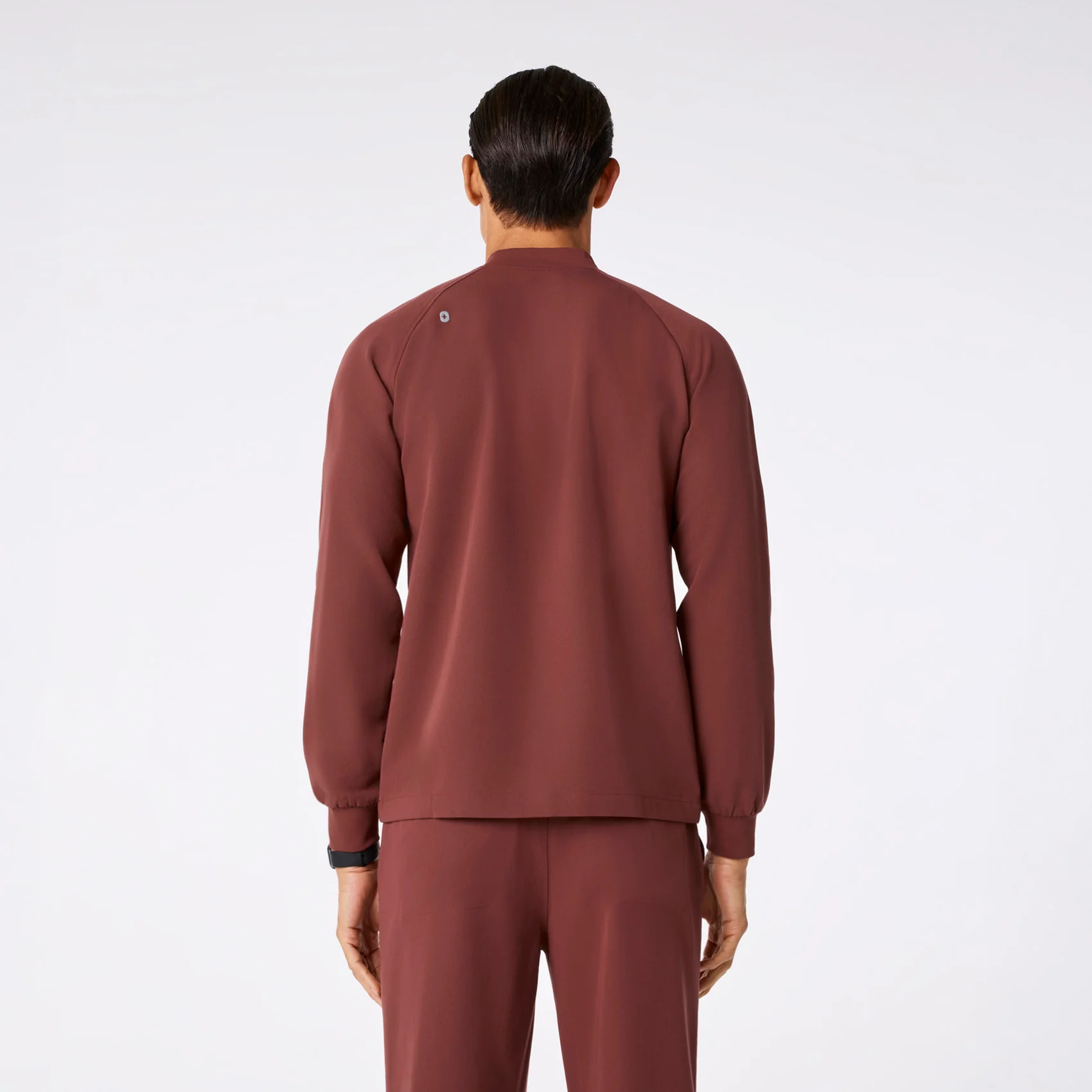 men's Walnut Stratton Henley - Longsleeve Scrub Top - Image 5