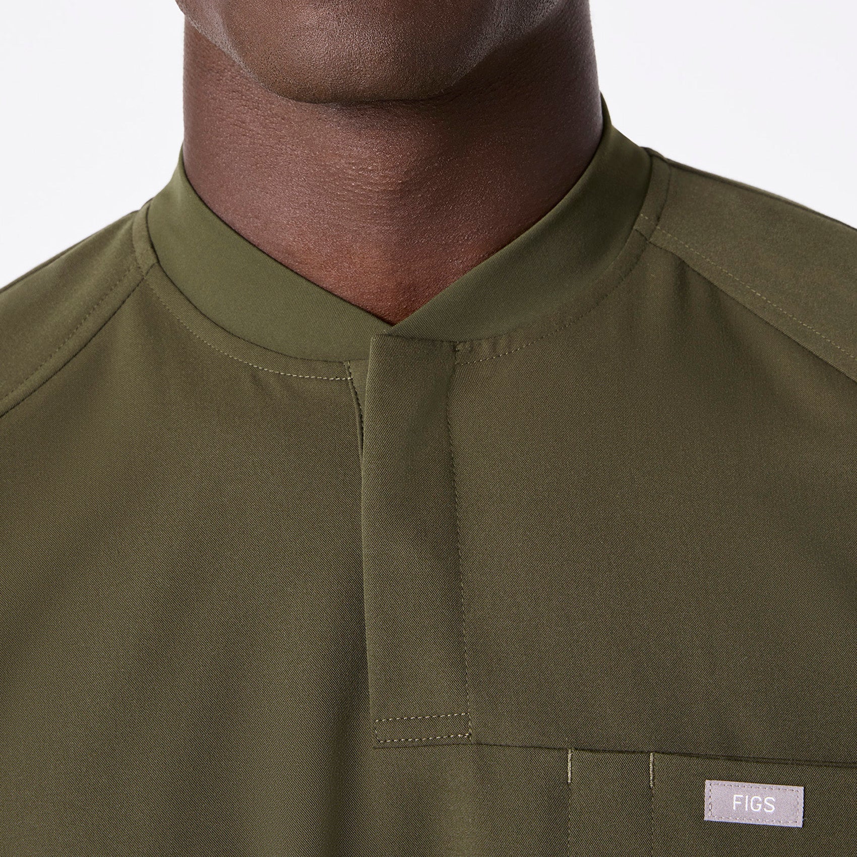 men's Spruce Stratton Henley - Shortsleeve Scrub Top - Image 7