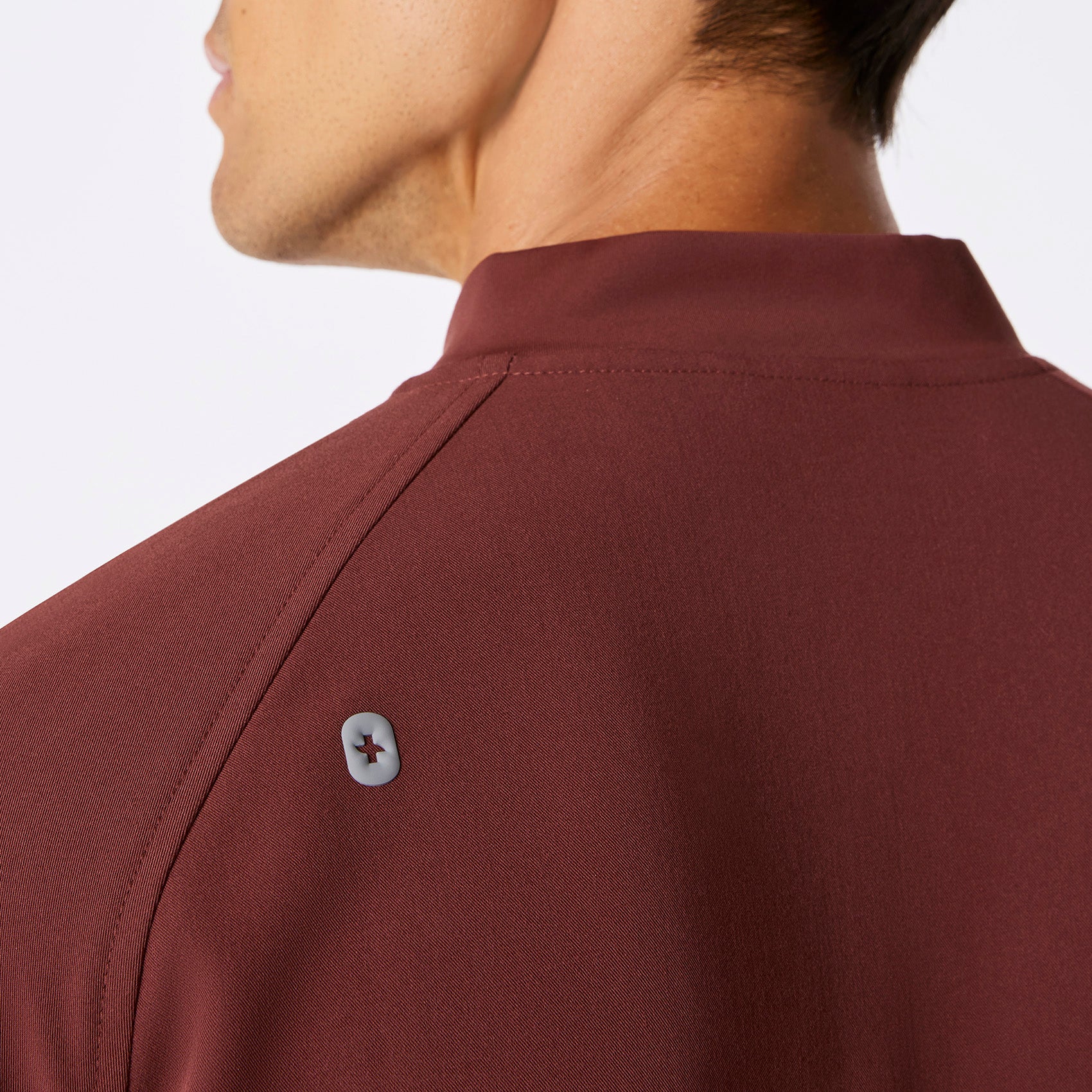 men's Walnut Stratton Henley - Shortsleeve Scrub Top - Image 5