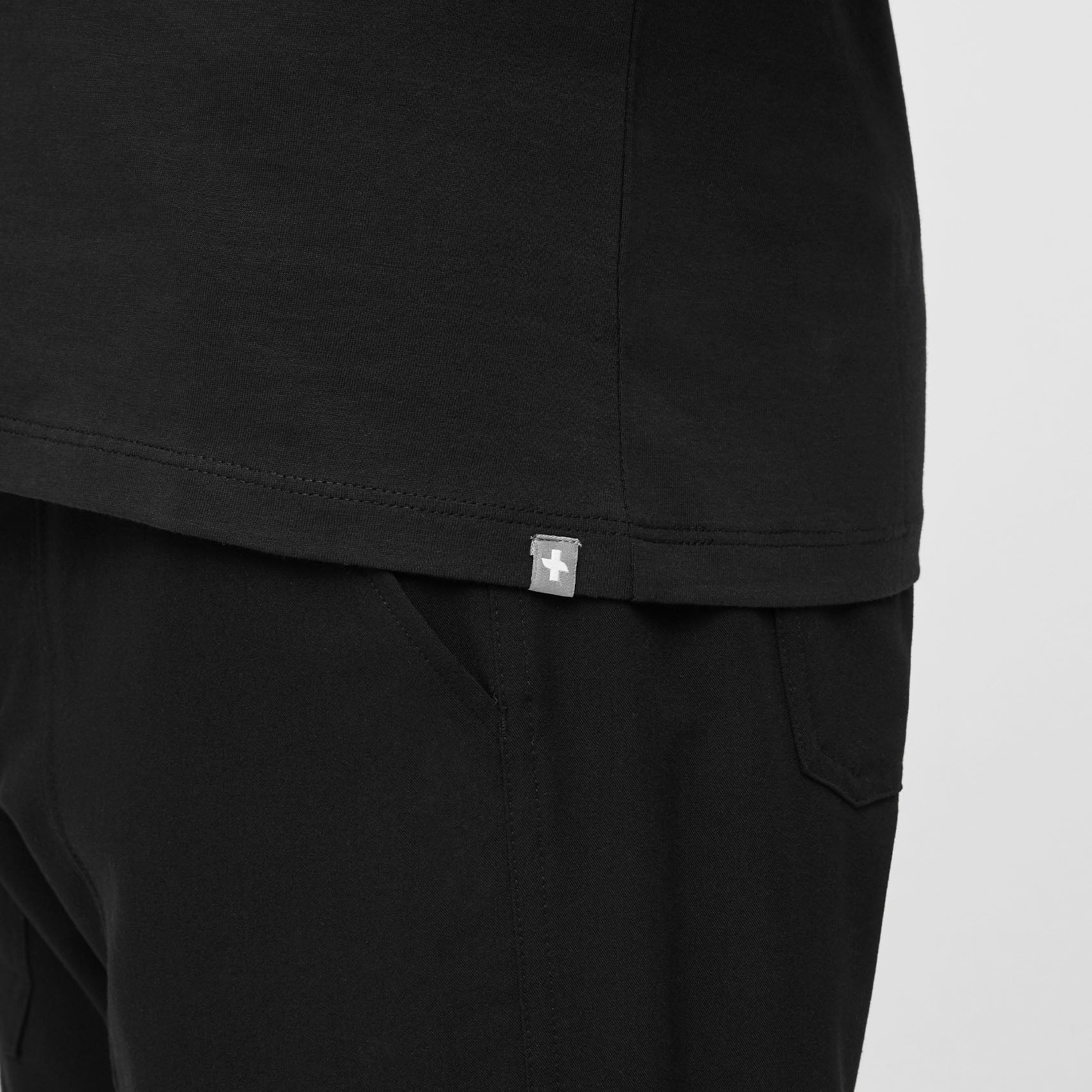 Men's Black Supersoft - Longsleeve Underscrub - Image 3