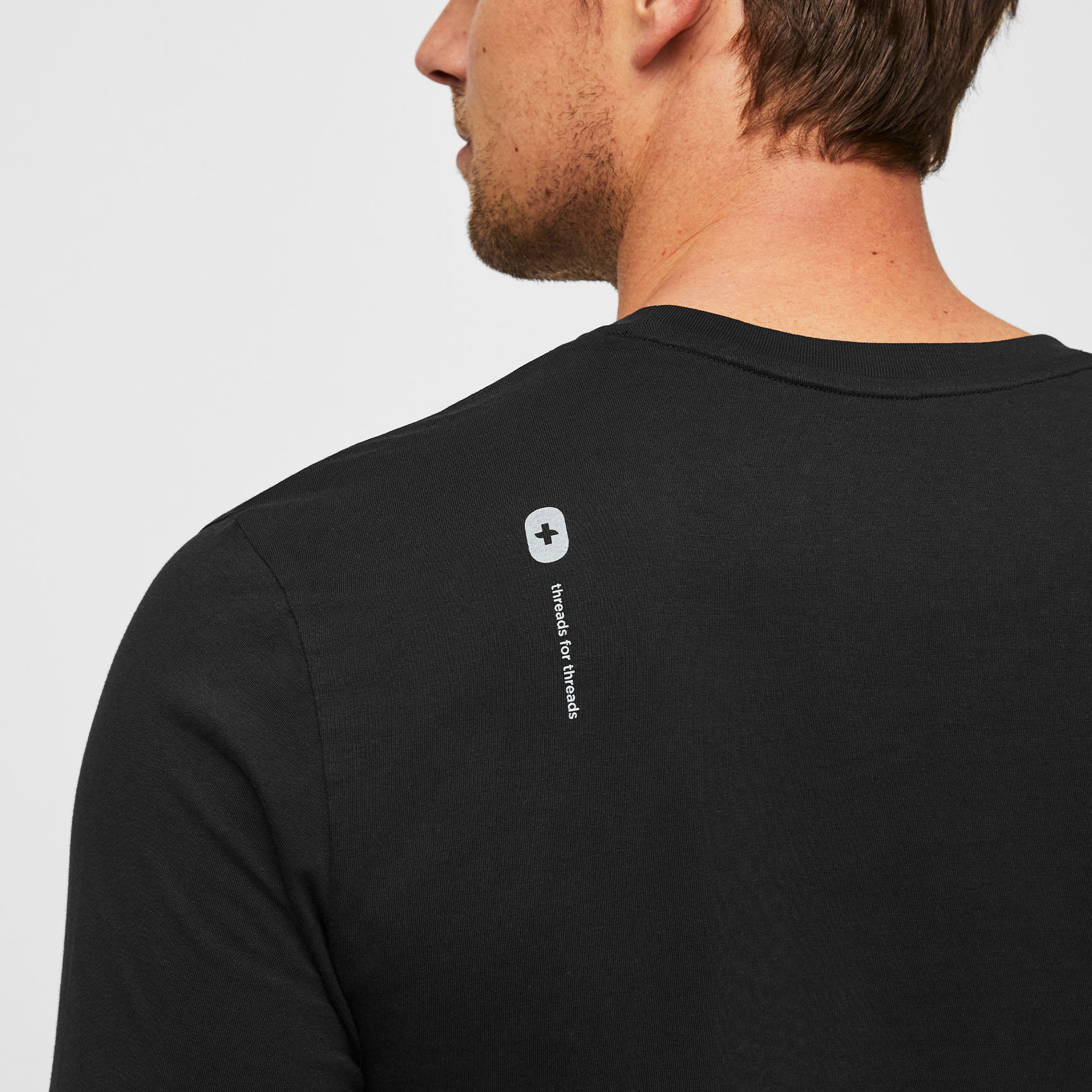 Men's Black Supersoft - Longsleeve Underscrub - Image 4