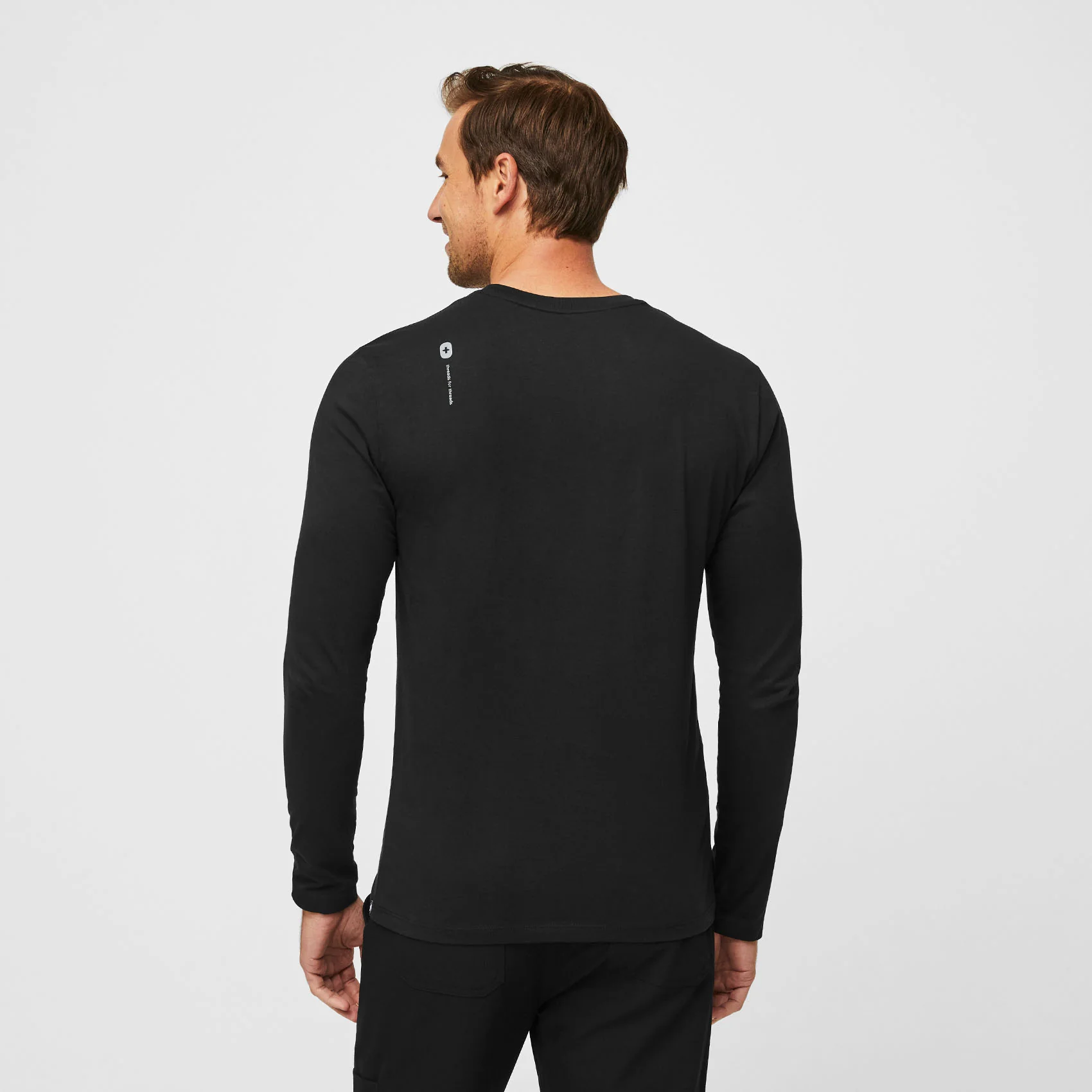 Men's Black Supersoft - Longsleeve Underscrub - Image 6